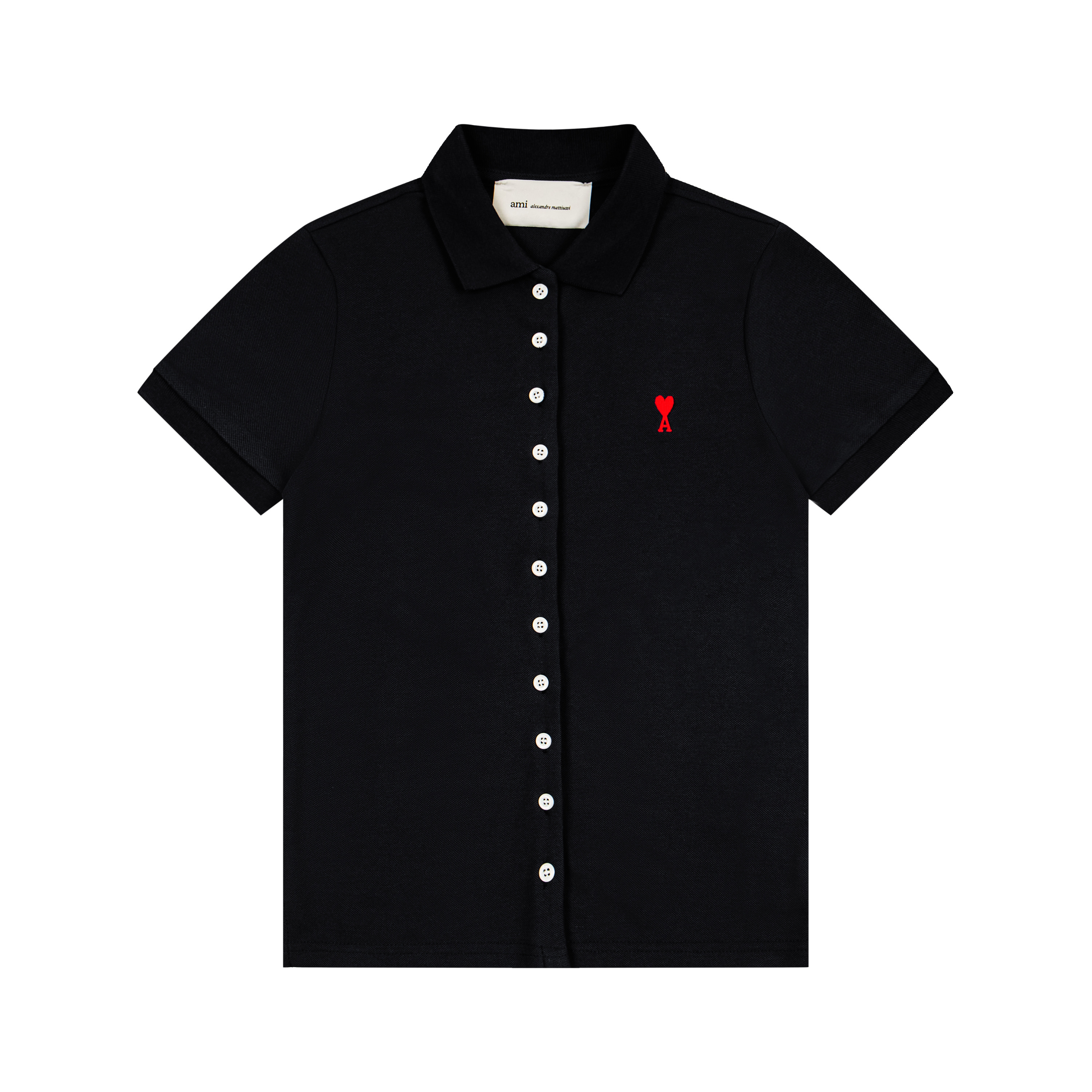 AMI SS26 Pure Cotton Polo Shirt