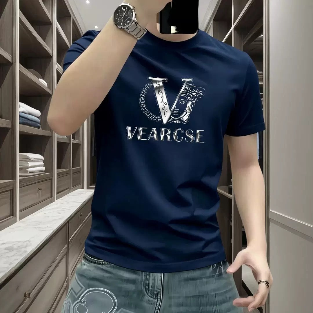 Men's Pure Cotton Crew-Neck T-Shirt