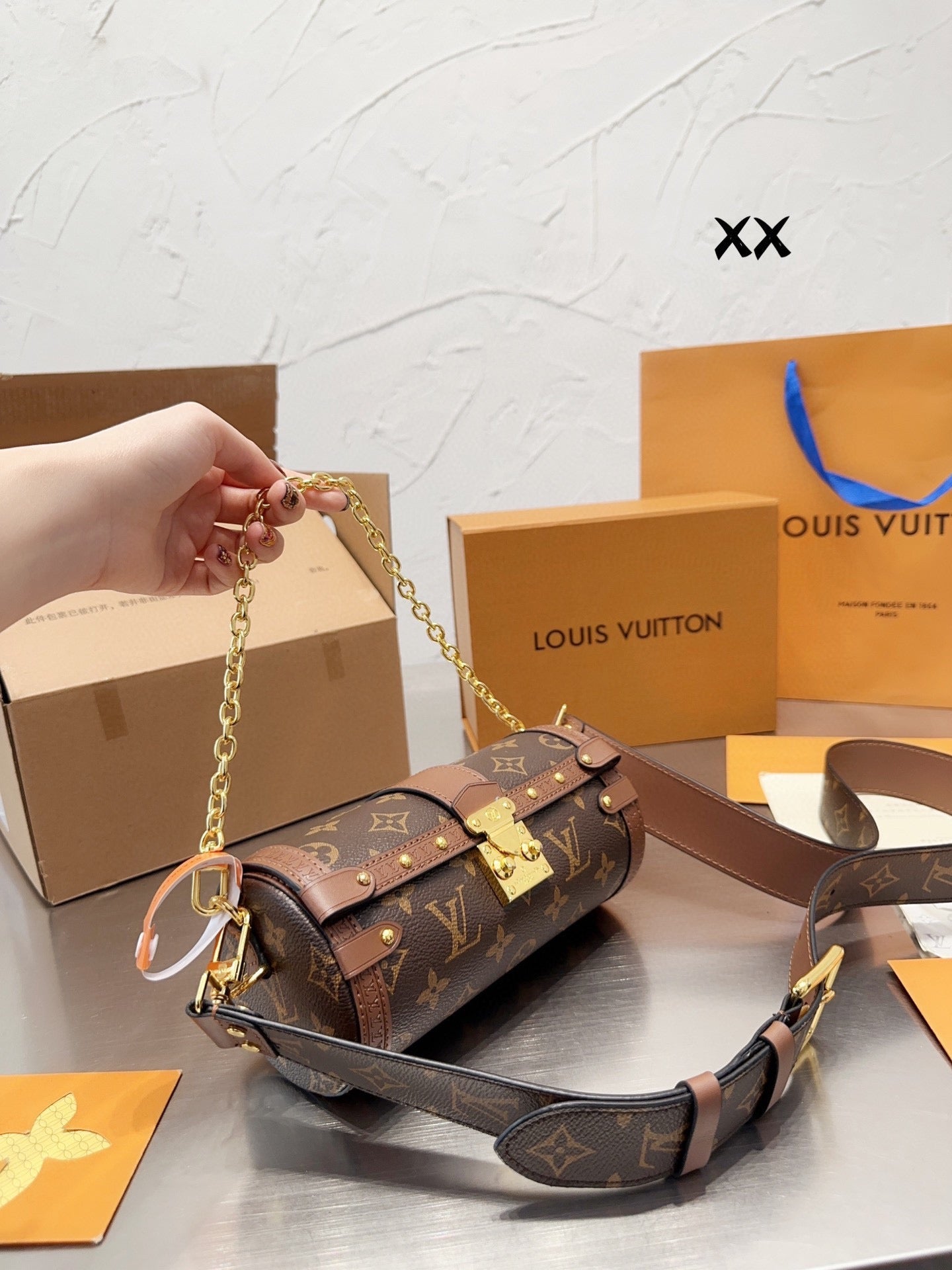 23 years new water wave pattern crossbody bag