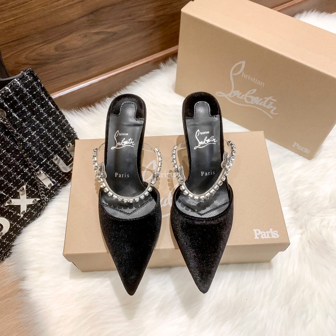 CL new half slip sandals