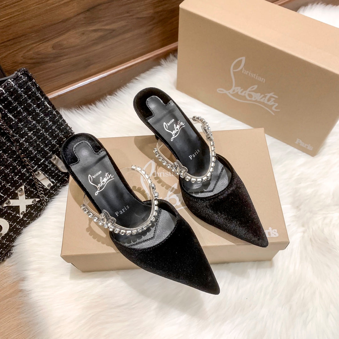 CL new half slip sandals