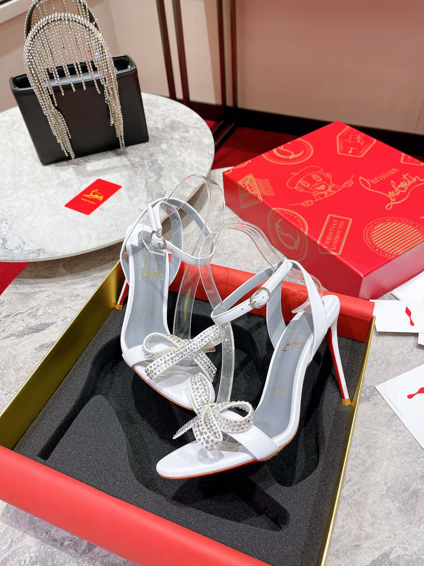 CL* 24 new bow high heels1:1 VIP