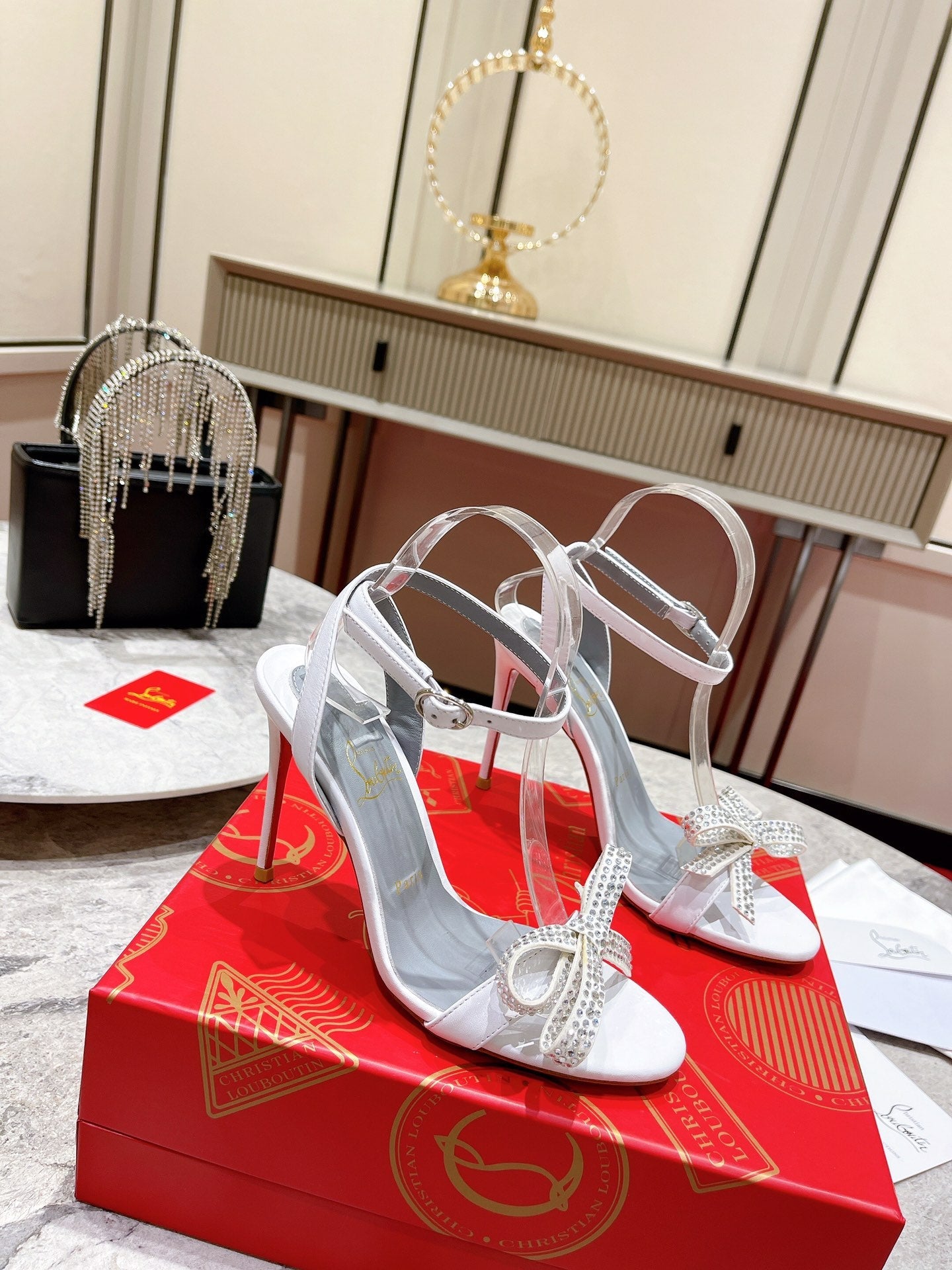CL* 24 new bow high heels1:1 VIP