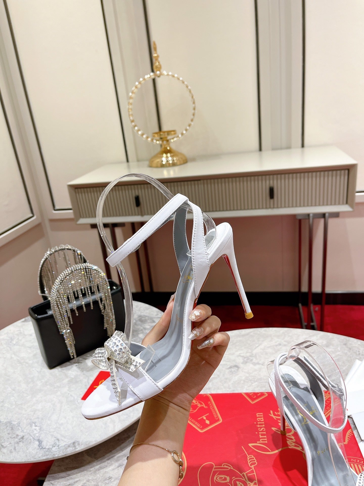CL* 24 new bow high heels1:1 VIP