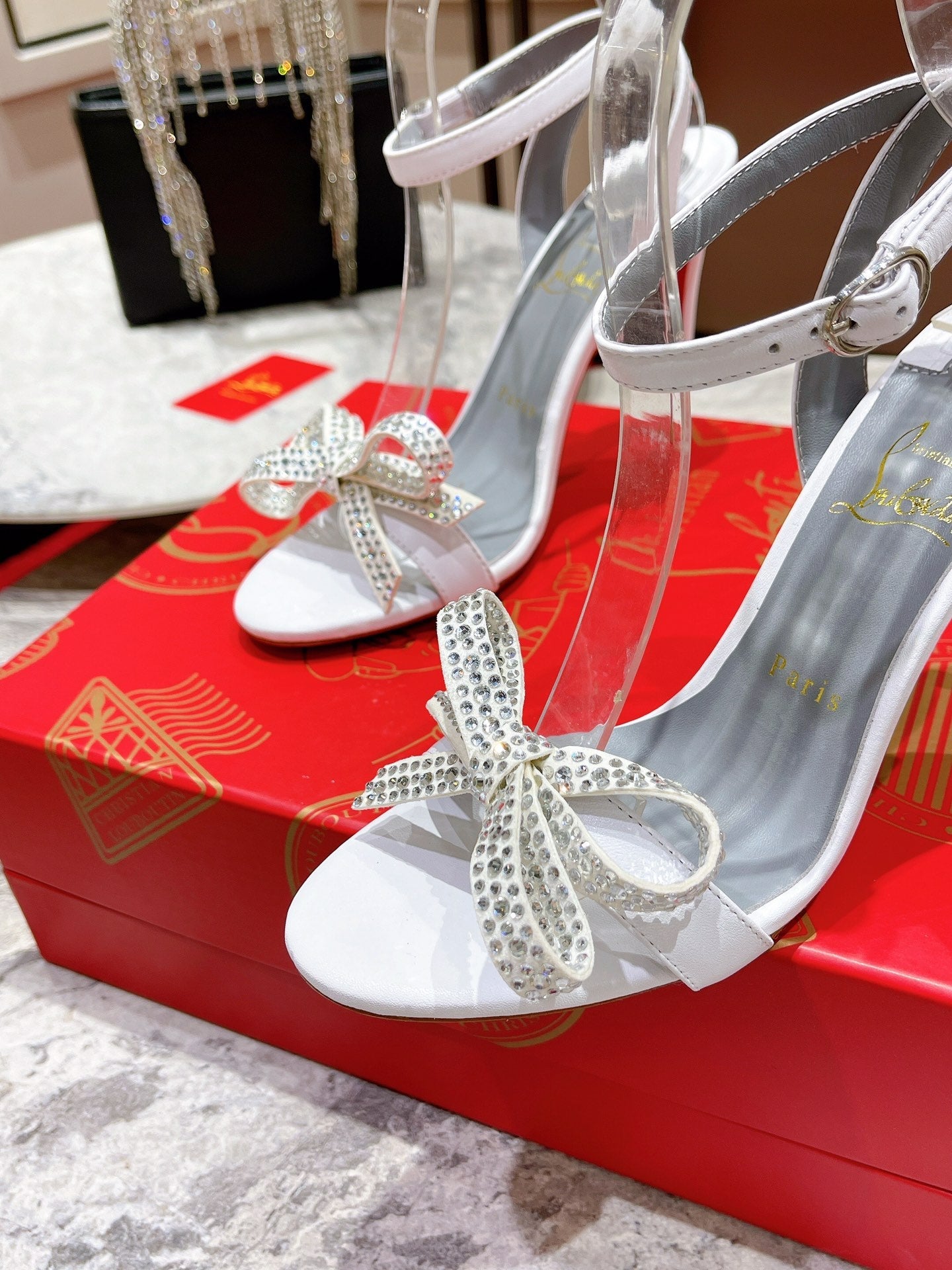 CL* 24 new bow high heels1:1 VIP
