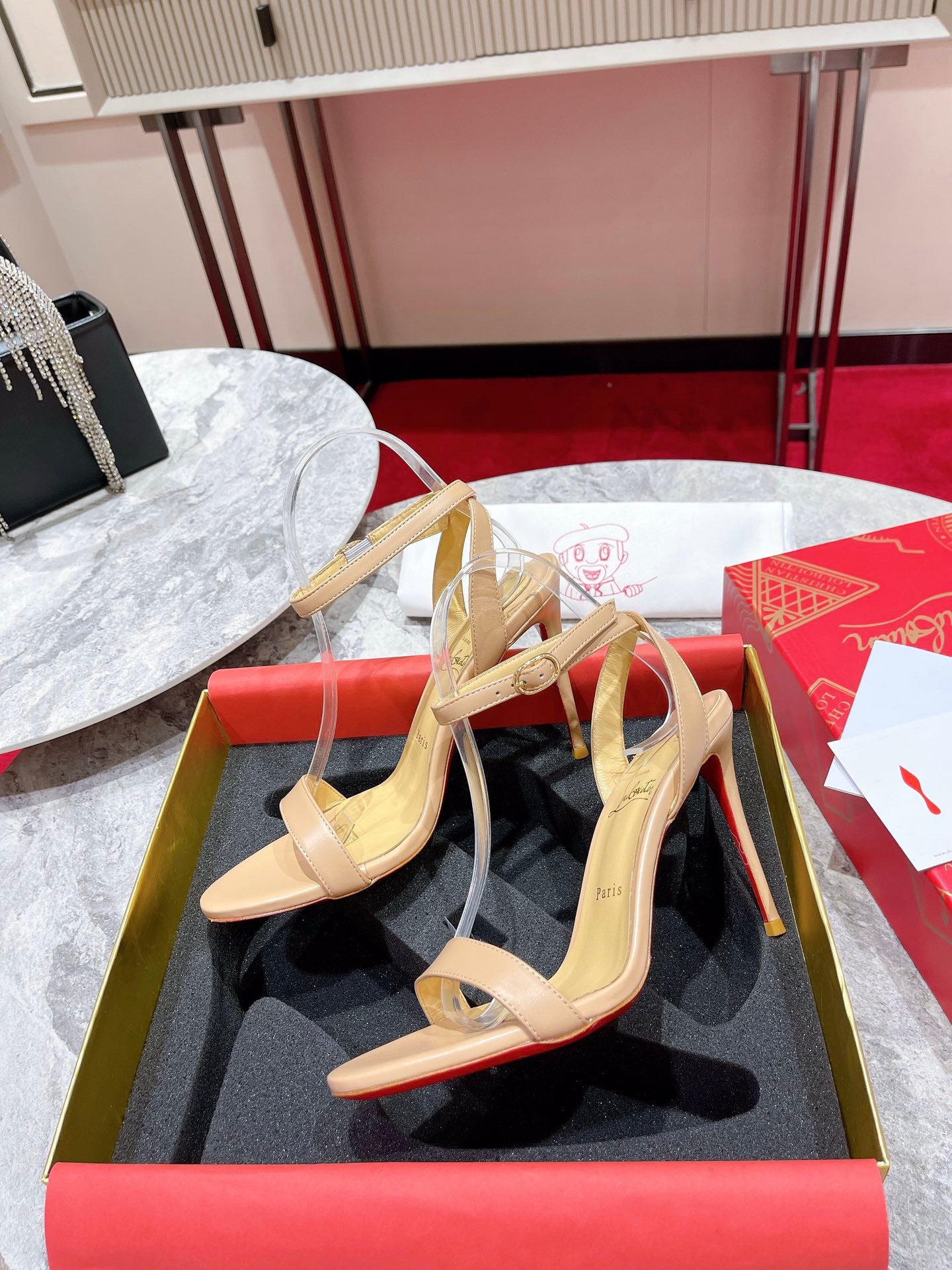 CL*24 new nude strap high heels 1:1 VIP