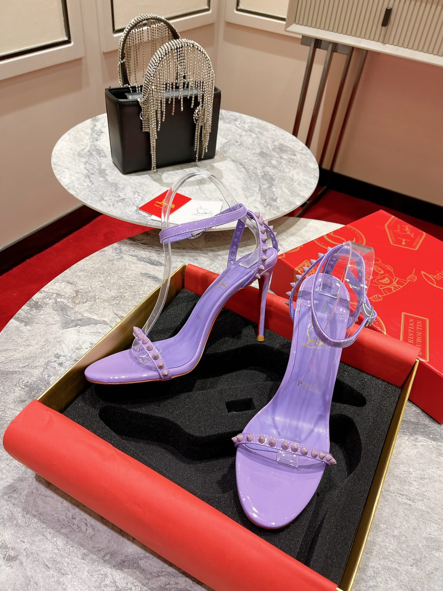 CL*24 spiked one-line sandals 1:1 VIP