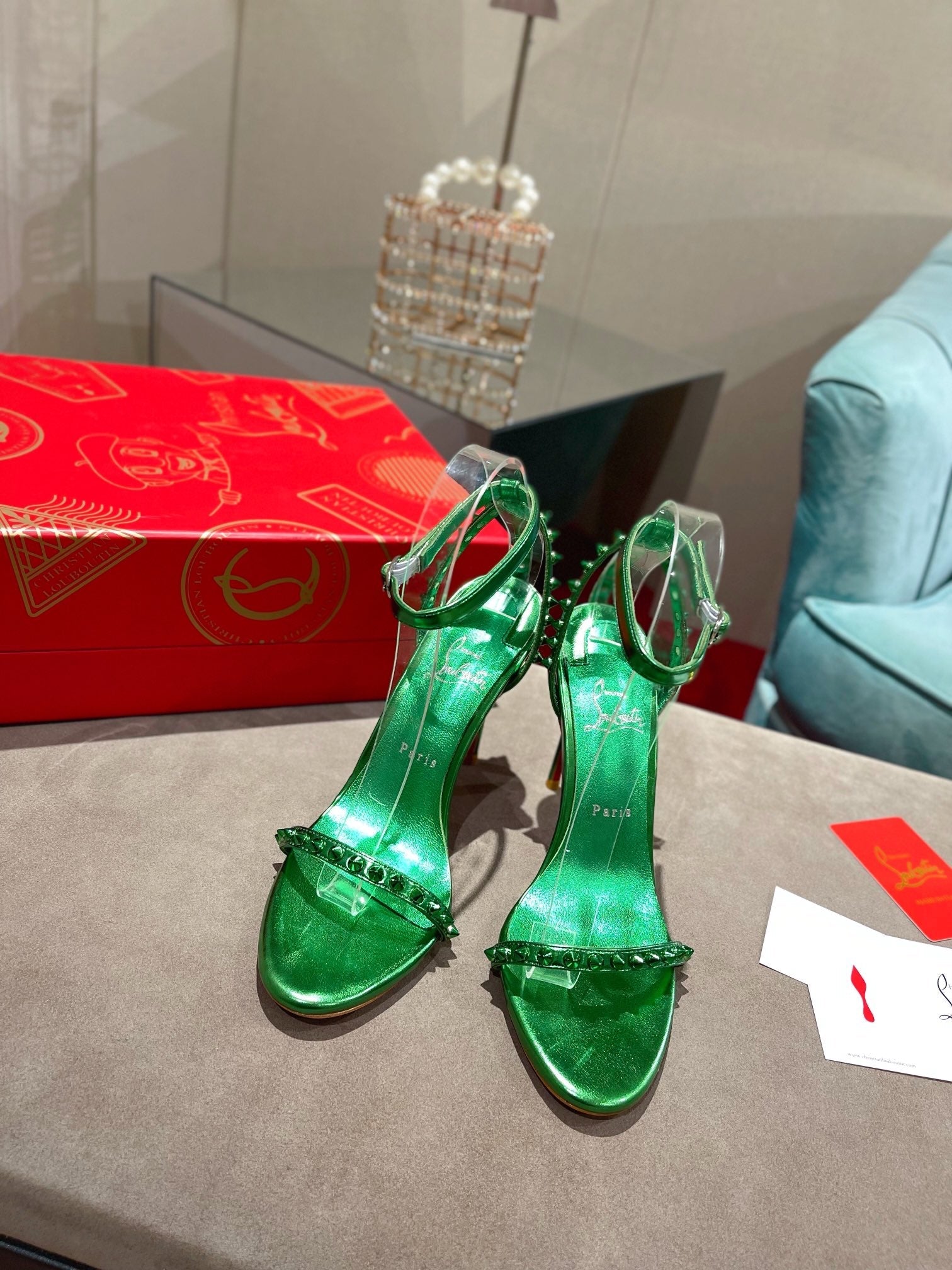 CL*24 spiked one-line sandals 1:1 VIP