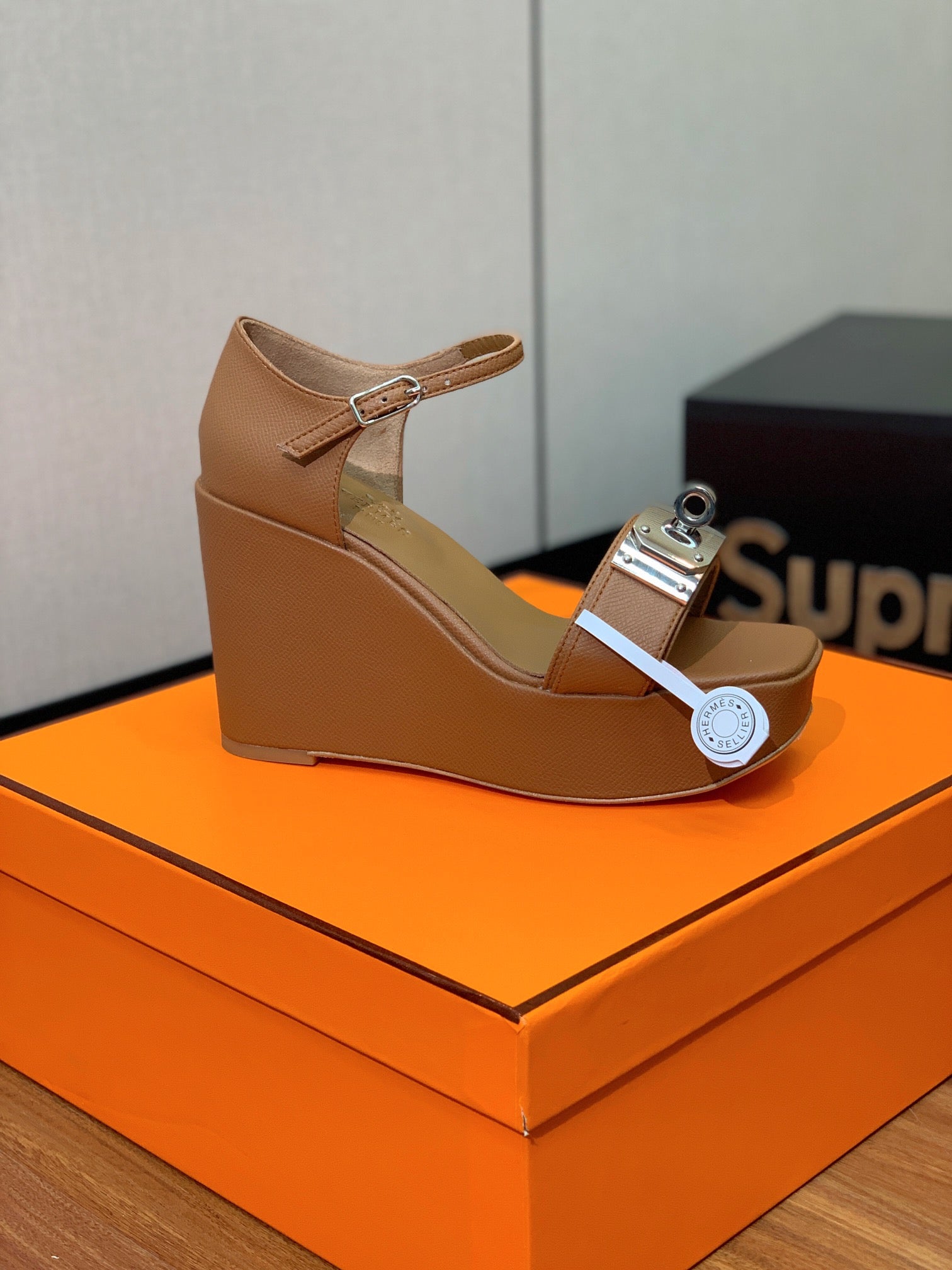 Herm* 24 new KEIIY shoe buckle high heels 1:1 VIP
