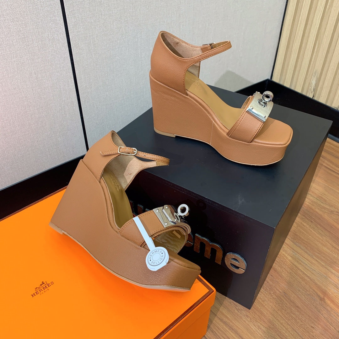 Herm* 24 new KEIIY shoe buckle high heels 1:1 VIP