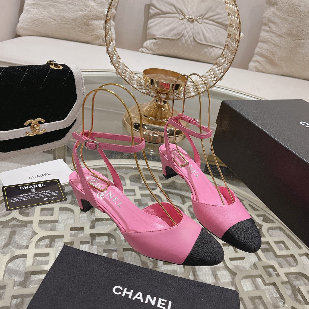 CHAN * 24 new style cat heel sandalsVIP1：1