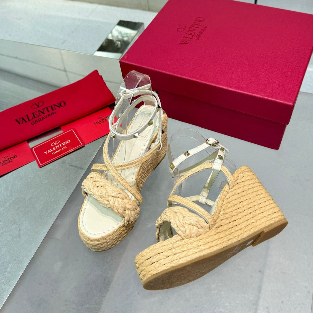 Valenti* 24 new raffia hollow heel sandals  1:1 VIP