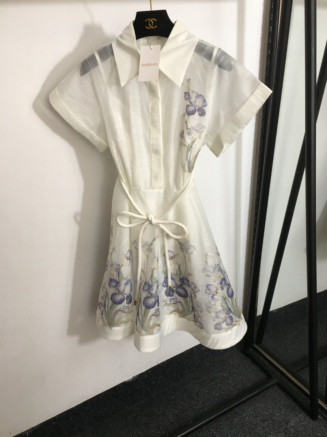 ZIMMERM*Flower print tie waist dress