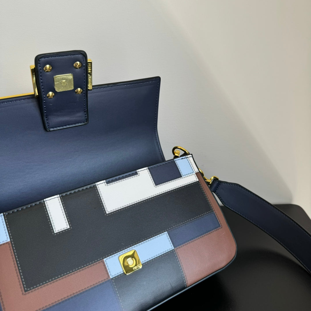 FEN* 25SS Silkscreen Baguette Bag