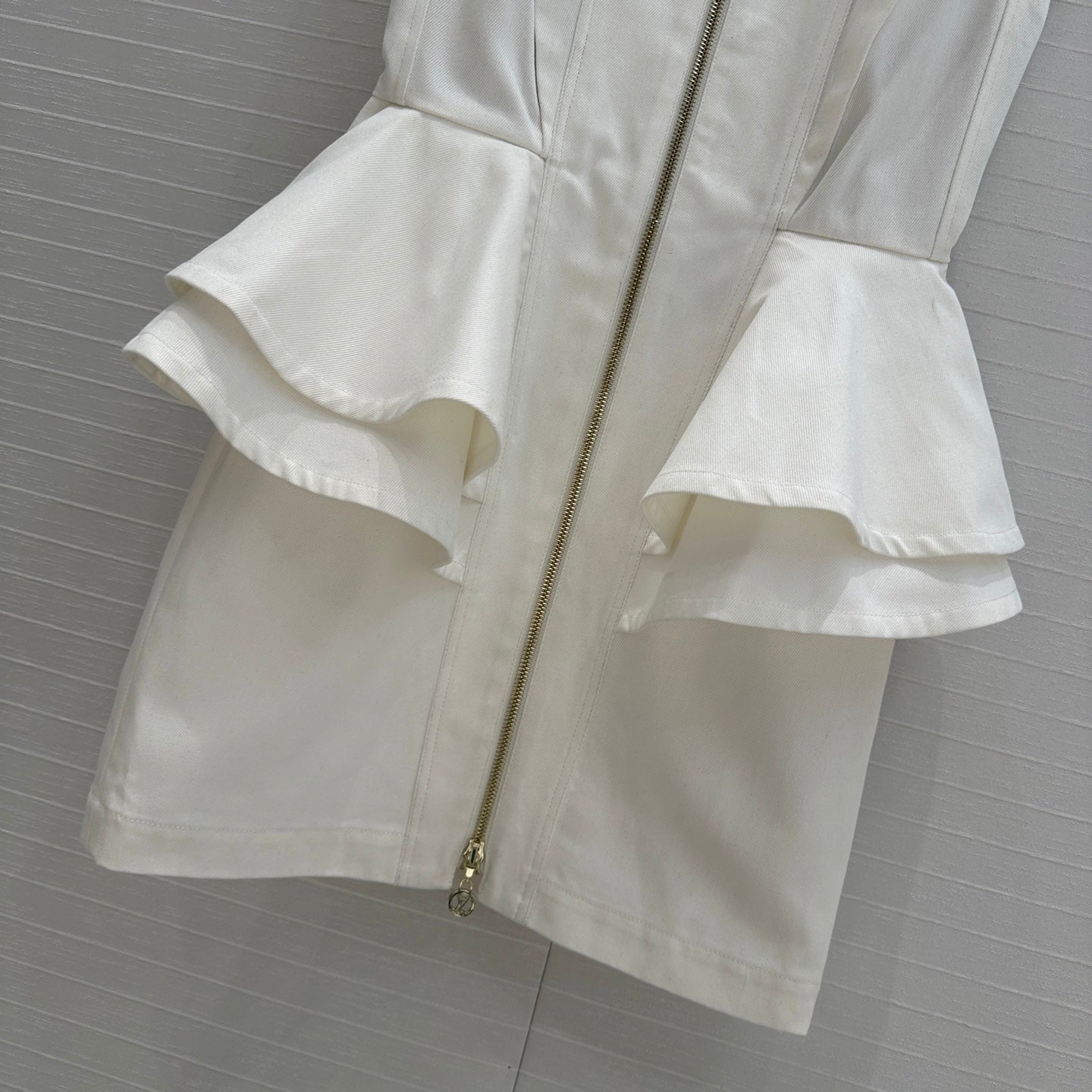 Louis Vuitton 25 Ruffled Denim Dress/Skirt (Sale)