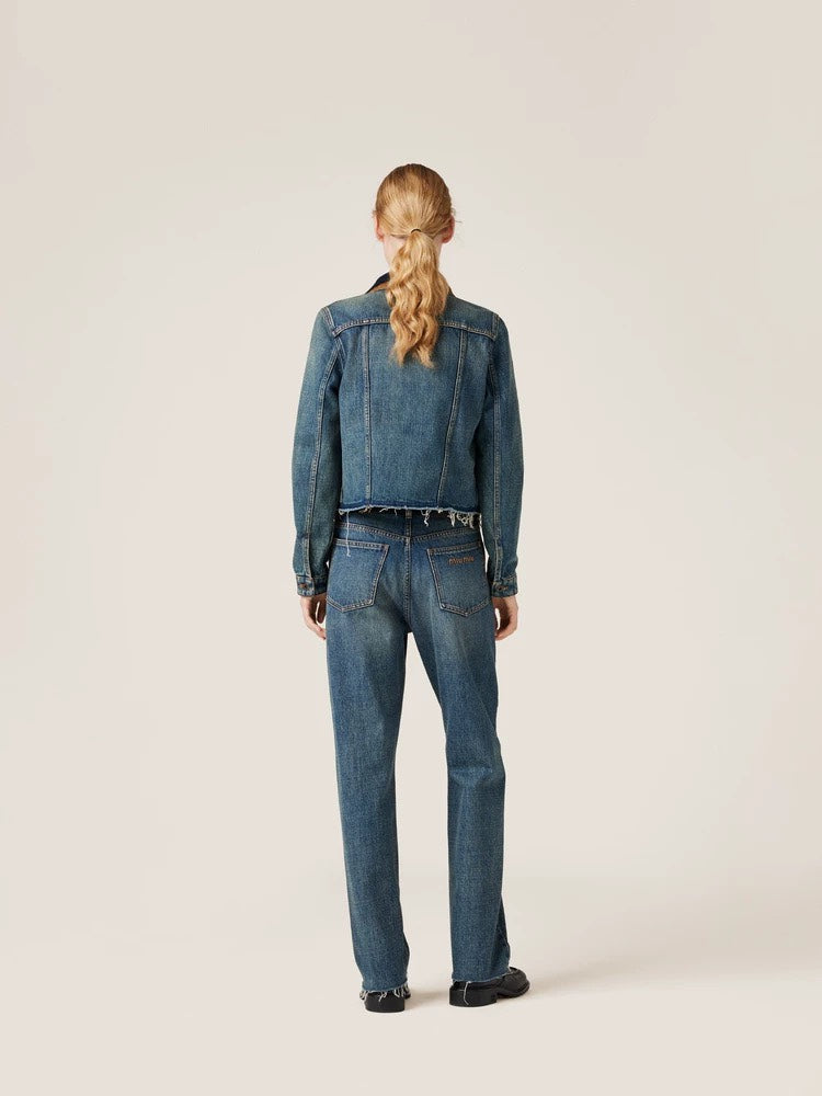 MIUMIU low-rise straight-leg trousers (on sale)