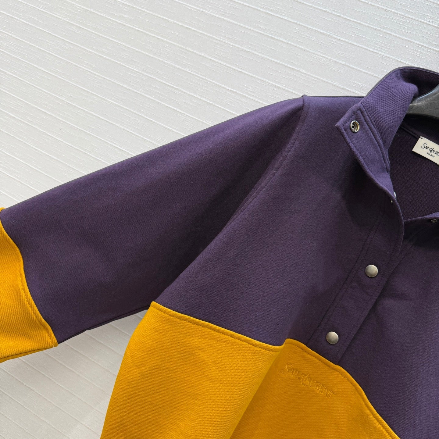 YSL 26 Color-block Turtleneck Sweatshirt