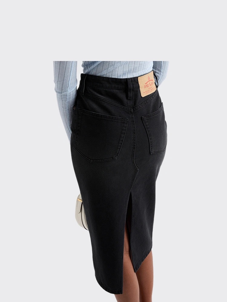 Prada denim long skirt (on sale)