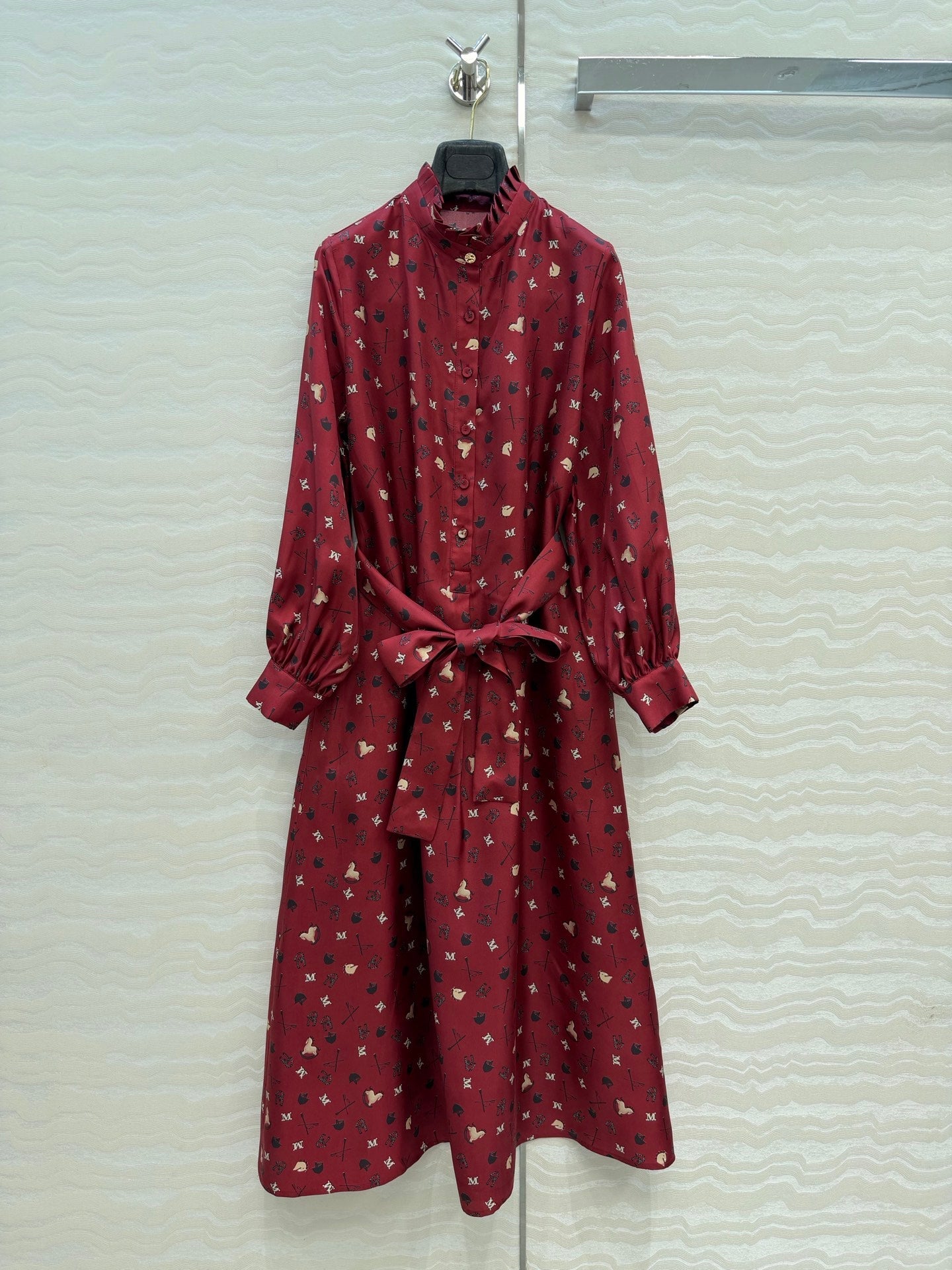Max Mara 26SS printed silk dress