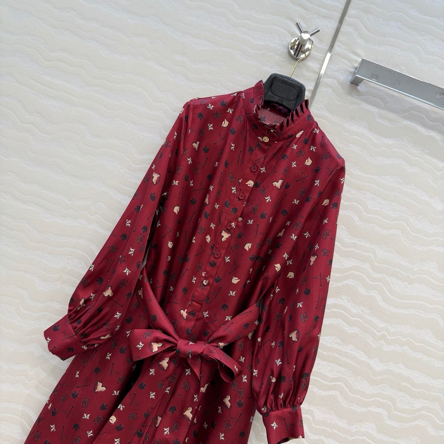 Max Mara 26SS printed silk dress