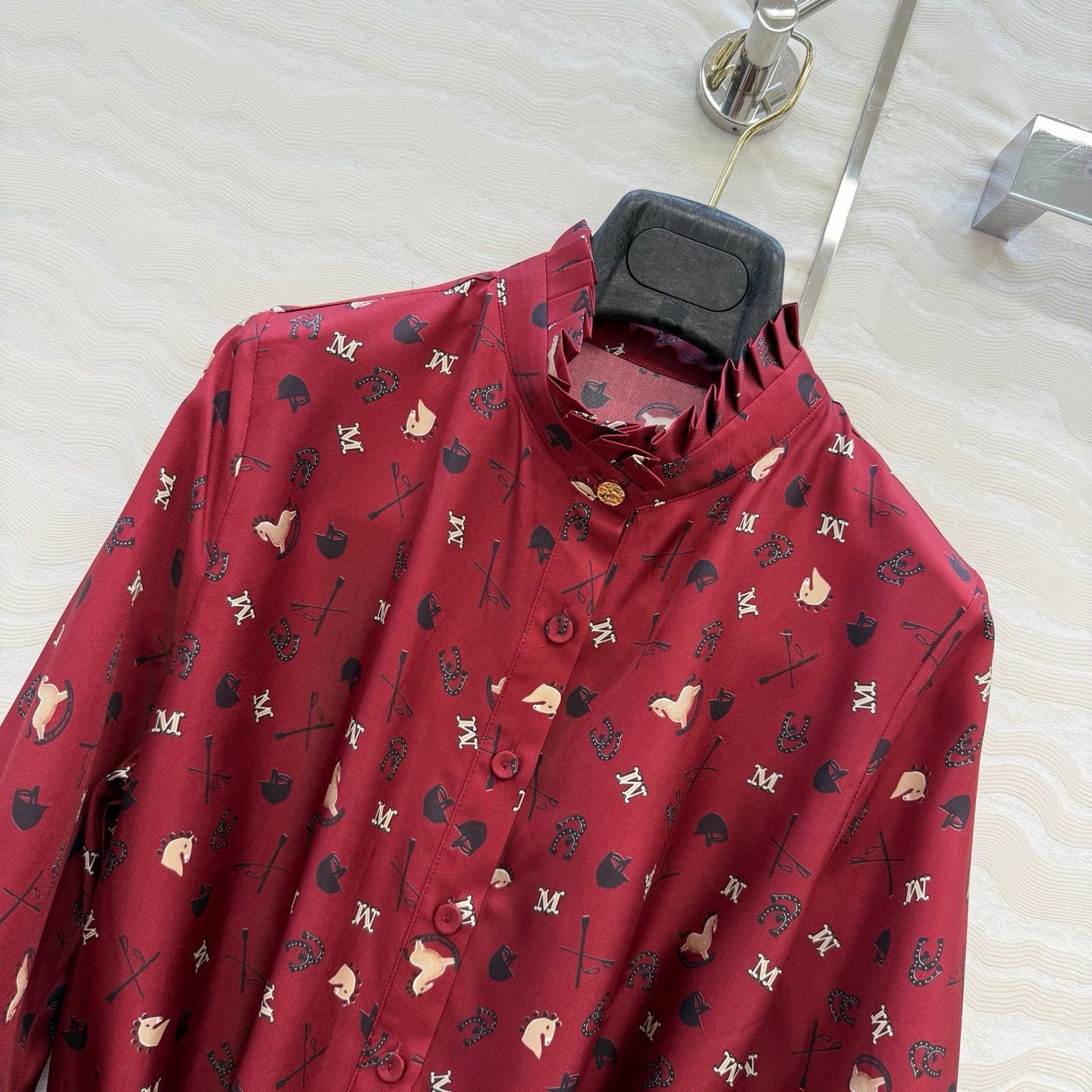 Max Mara 26SS printed silk dress