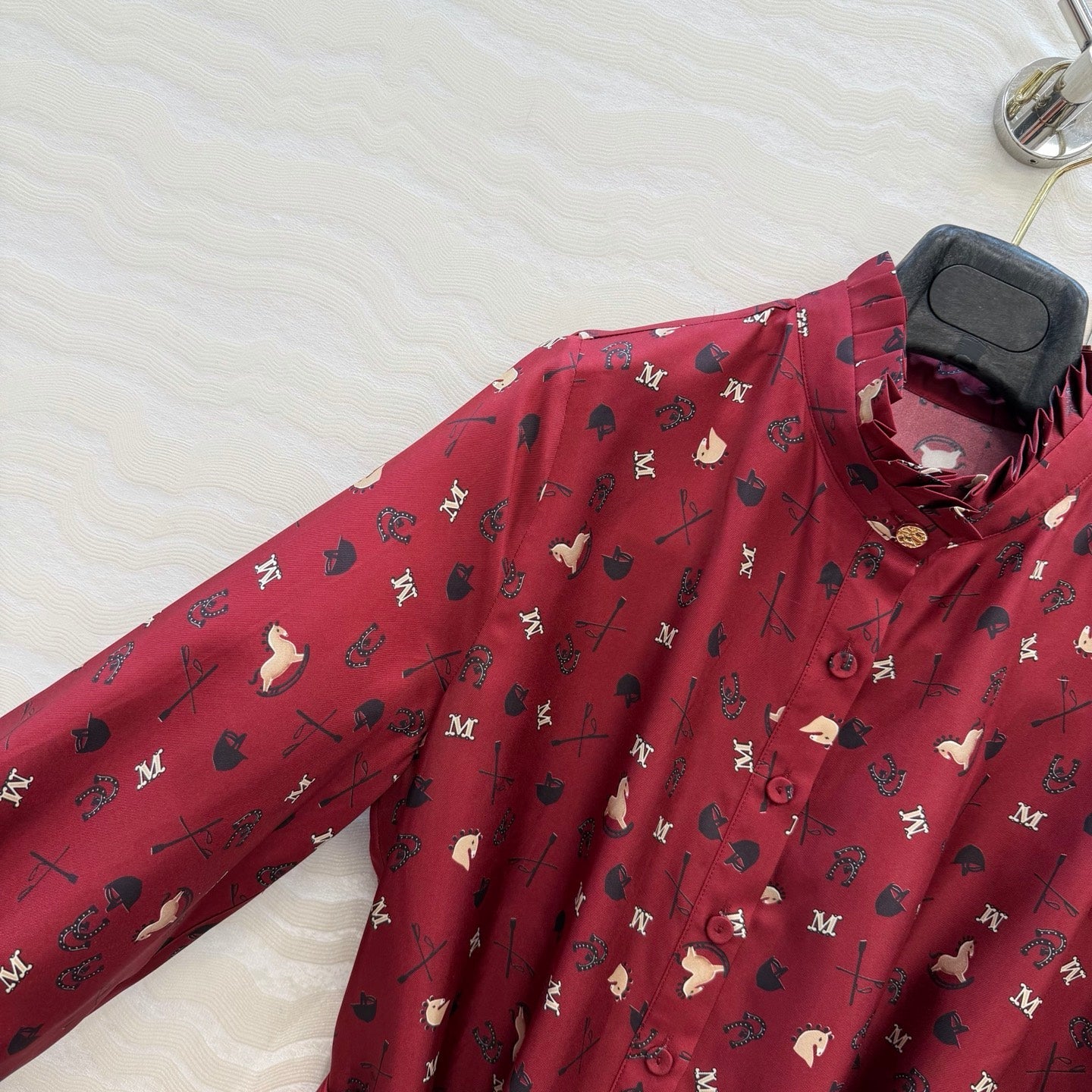 Max Mara 26SS printed silk dress