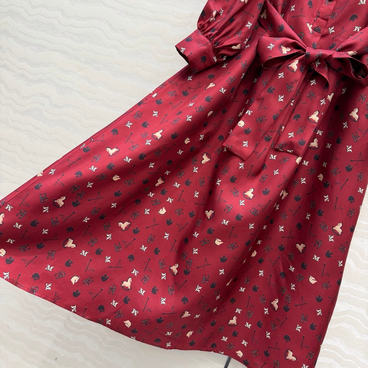 Max Mara 26SS printed silk dress