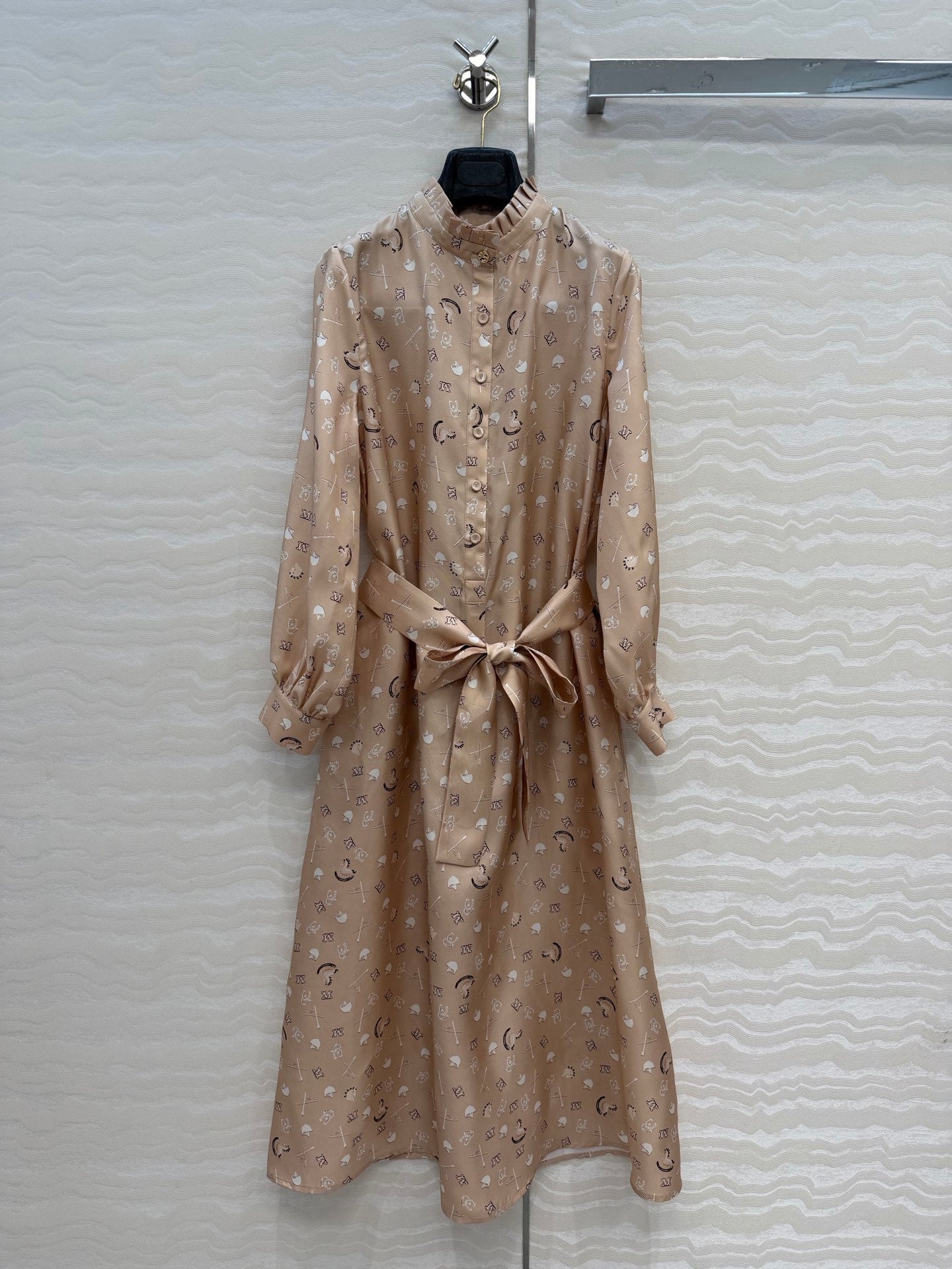 Max Mara 26SS printed silk dress