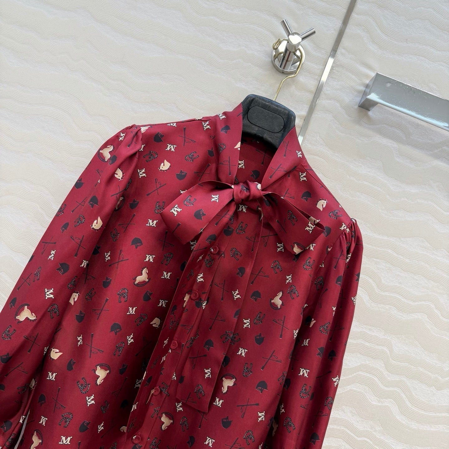 Max Mara 26SS Printed Silk Shirt