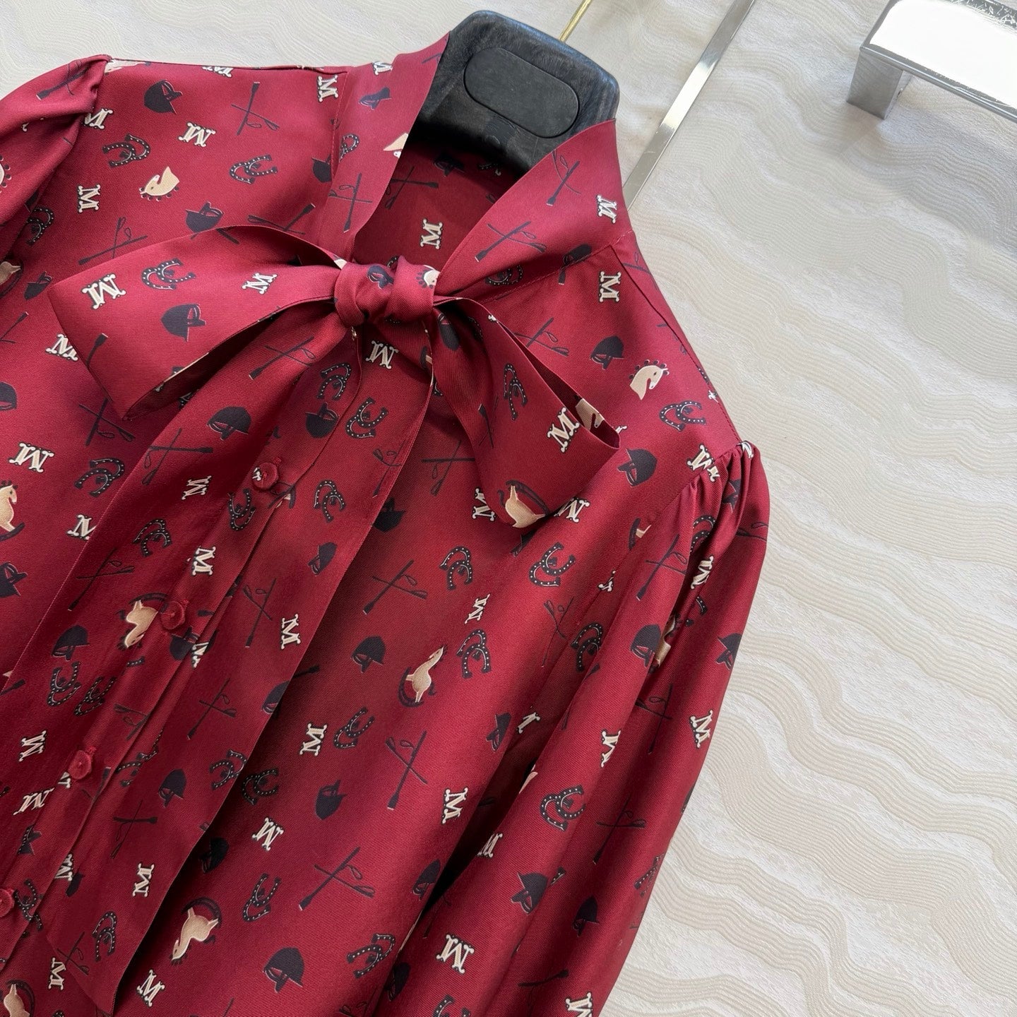 Max Mara 26SS Printed Silk Shirt