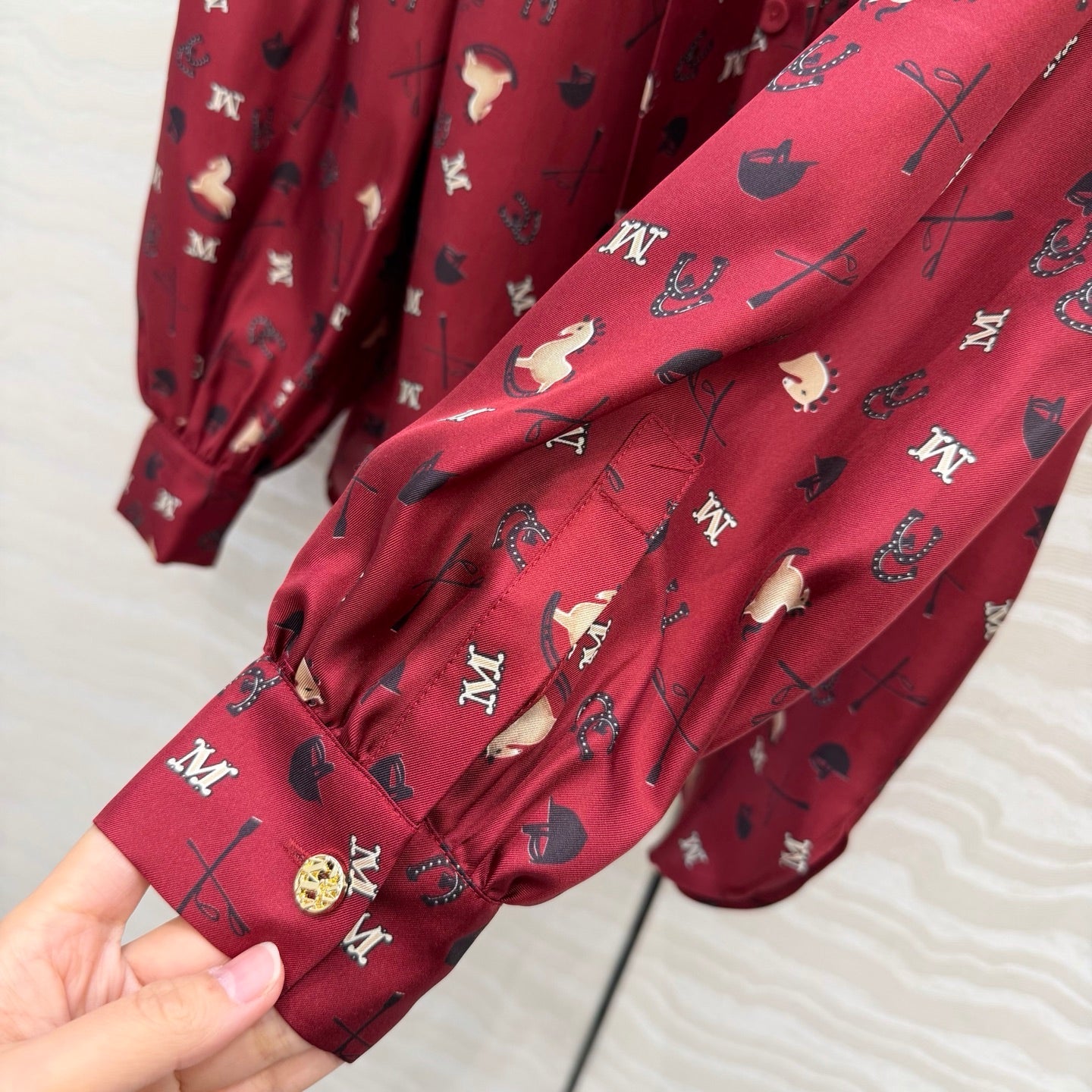 Max Mara 26SS Printed Silk Shirt