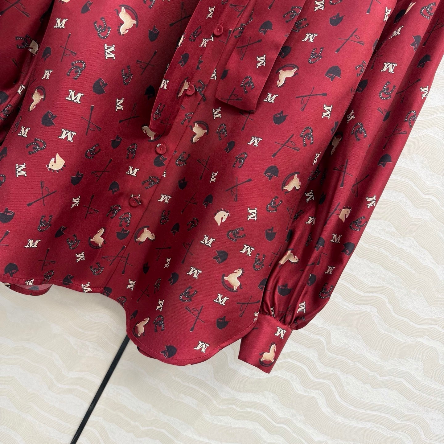 Max Mara 26SS Printed Silk Shirt