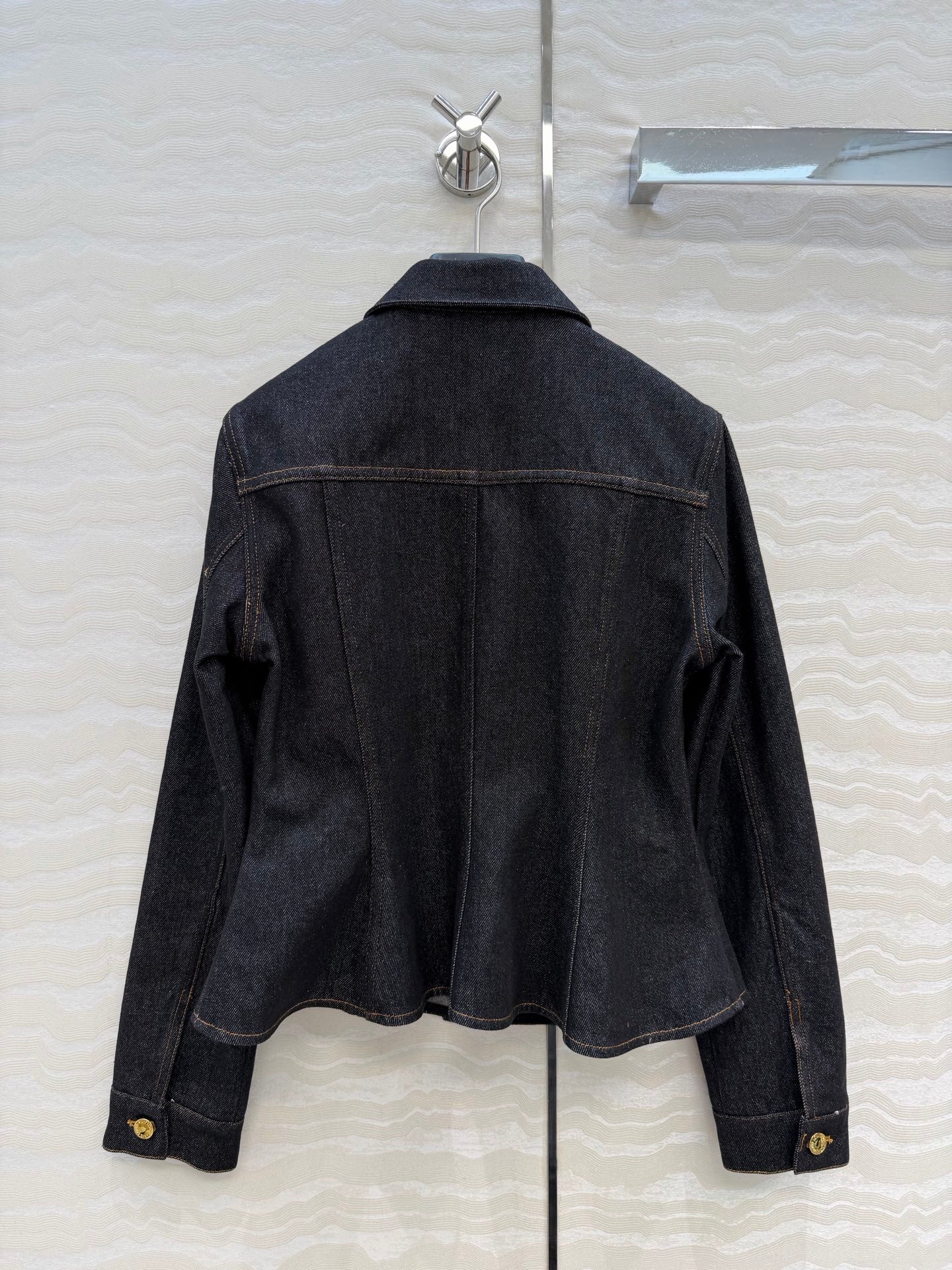 LV 26SS Denim Jacket/High-Waisted Straight-Leg Pants