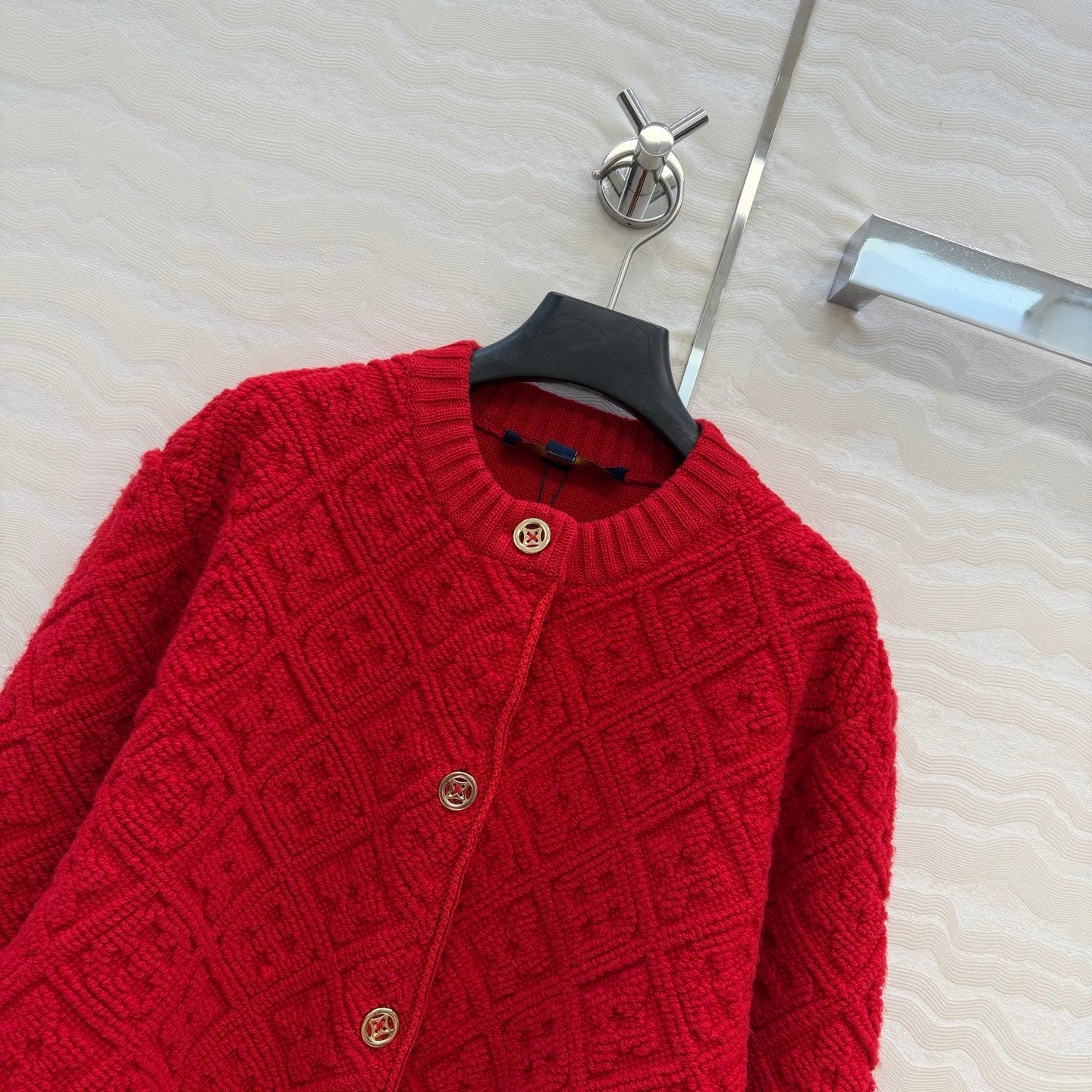 LV 26SS Jacquard Cashmere Jacket/Skirt