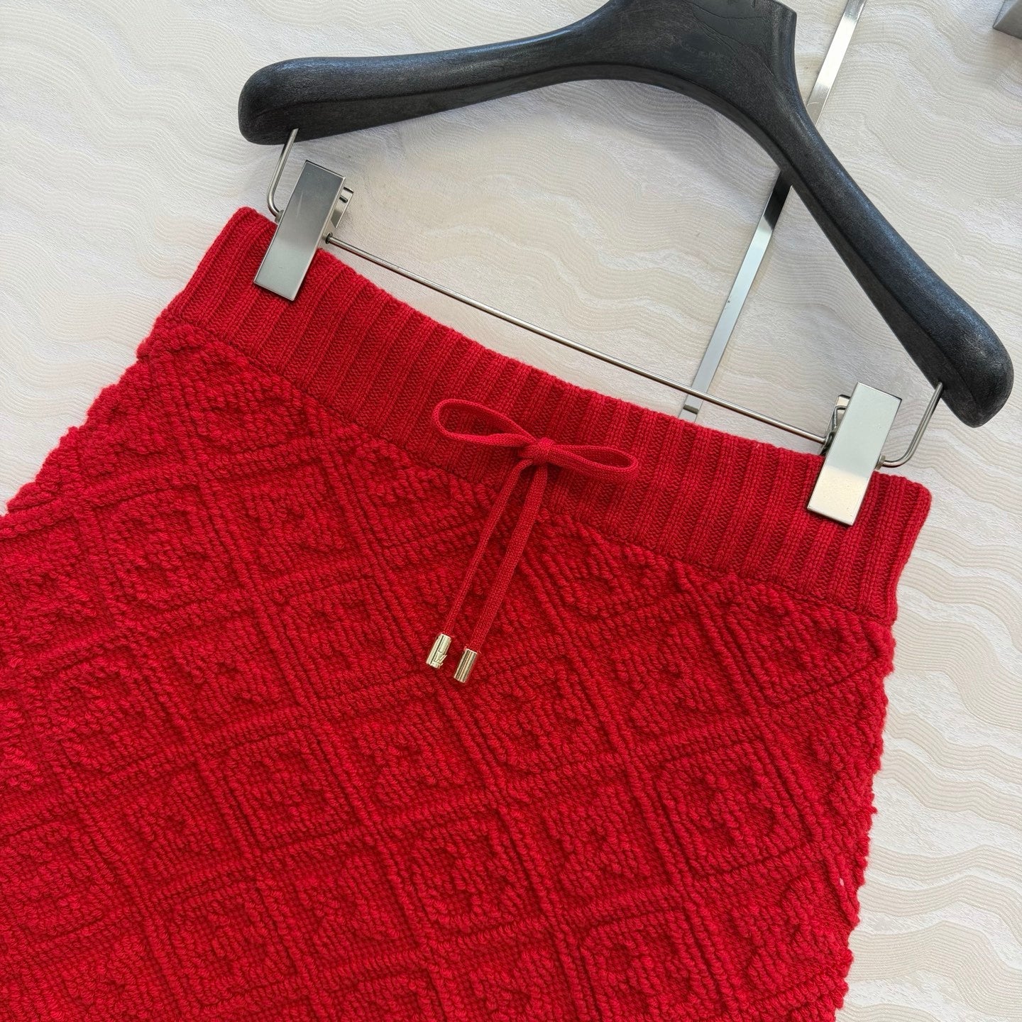 LV 26SS Jacquard Cashmere Jacket/Skirt