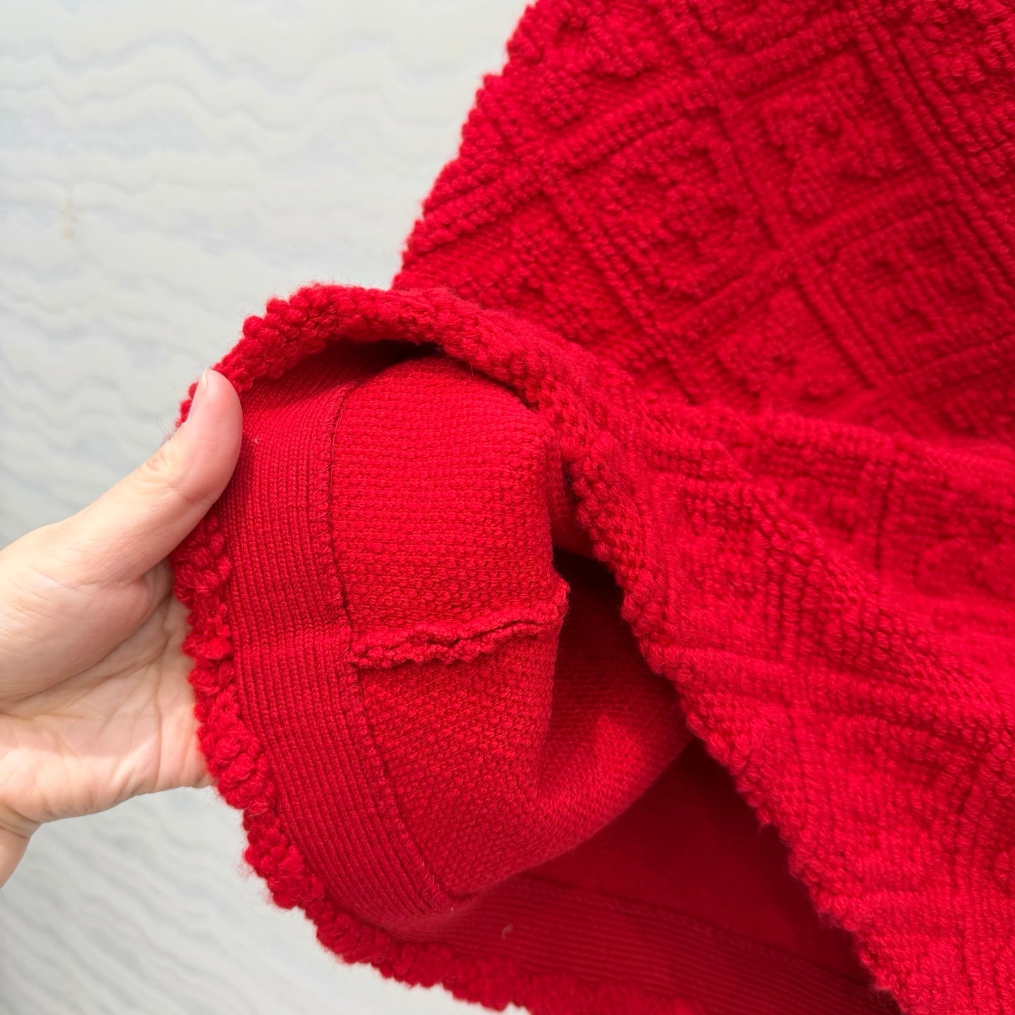 LV 26SS Jacquard Cashmere Jacket/Skirt