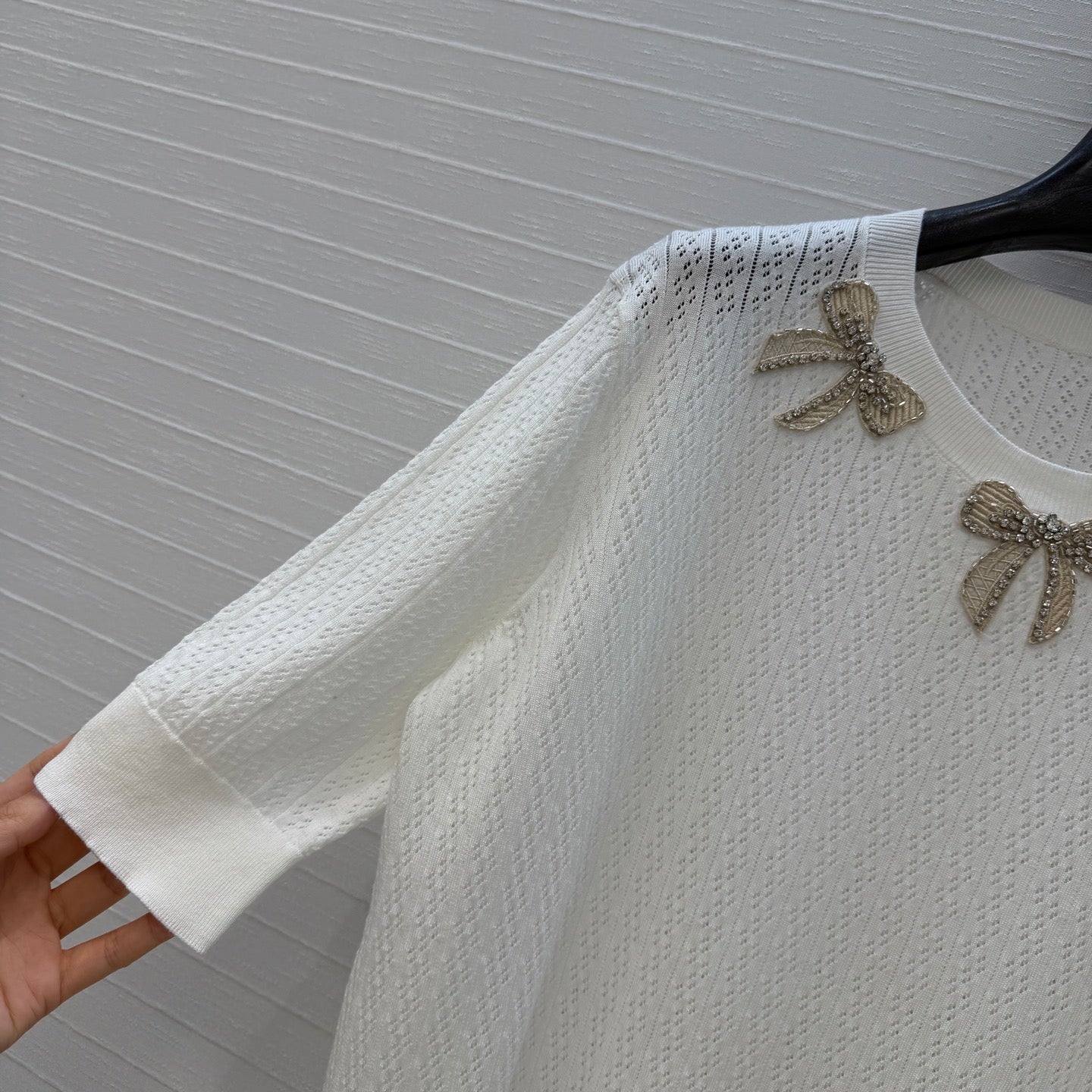 Valentino 26S Openwork Knit Top