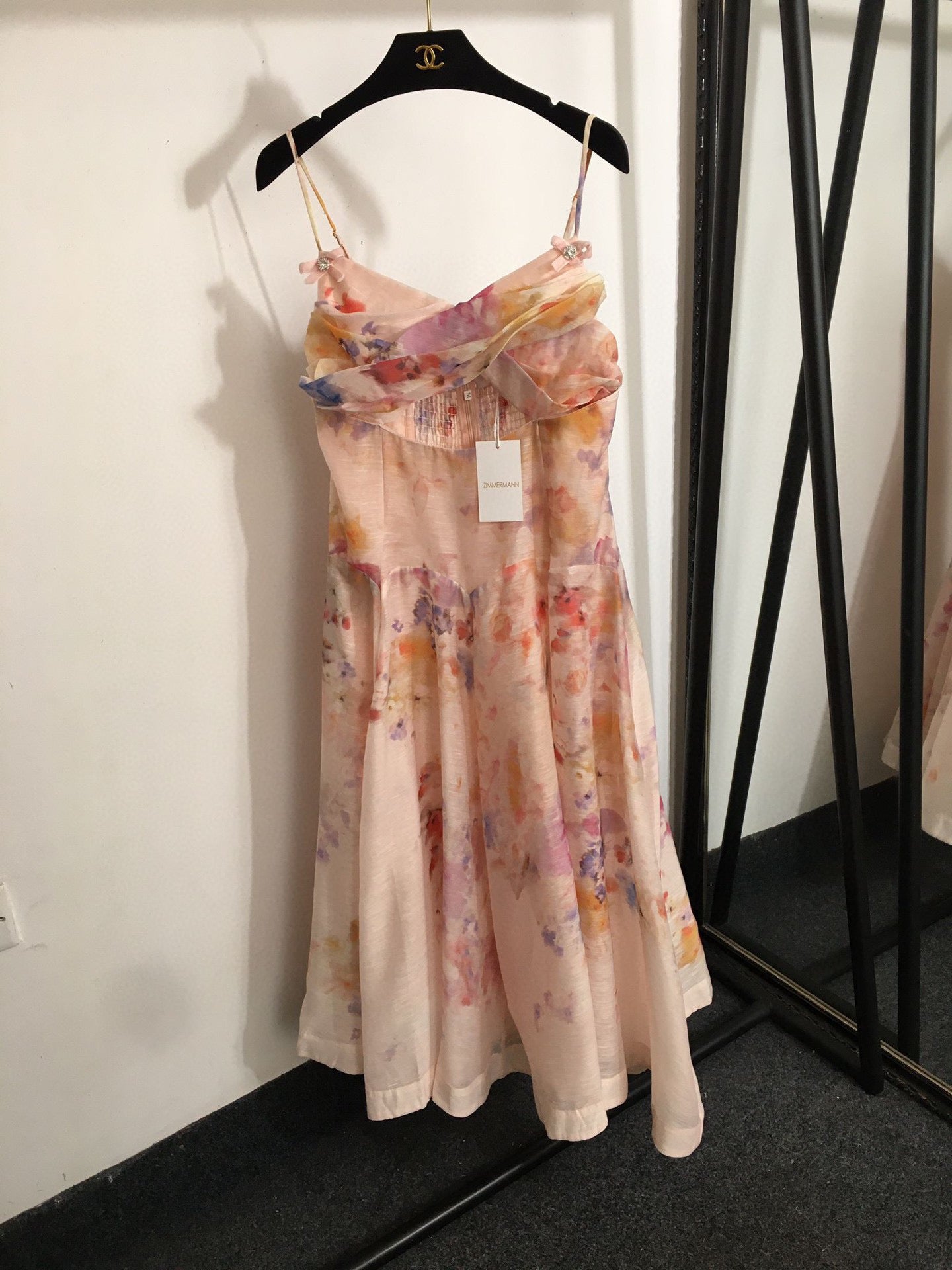 Floral Print Spaghetti Strap Dress