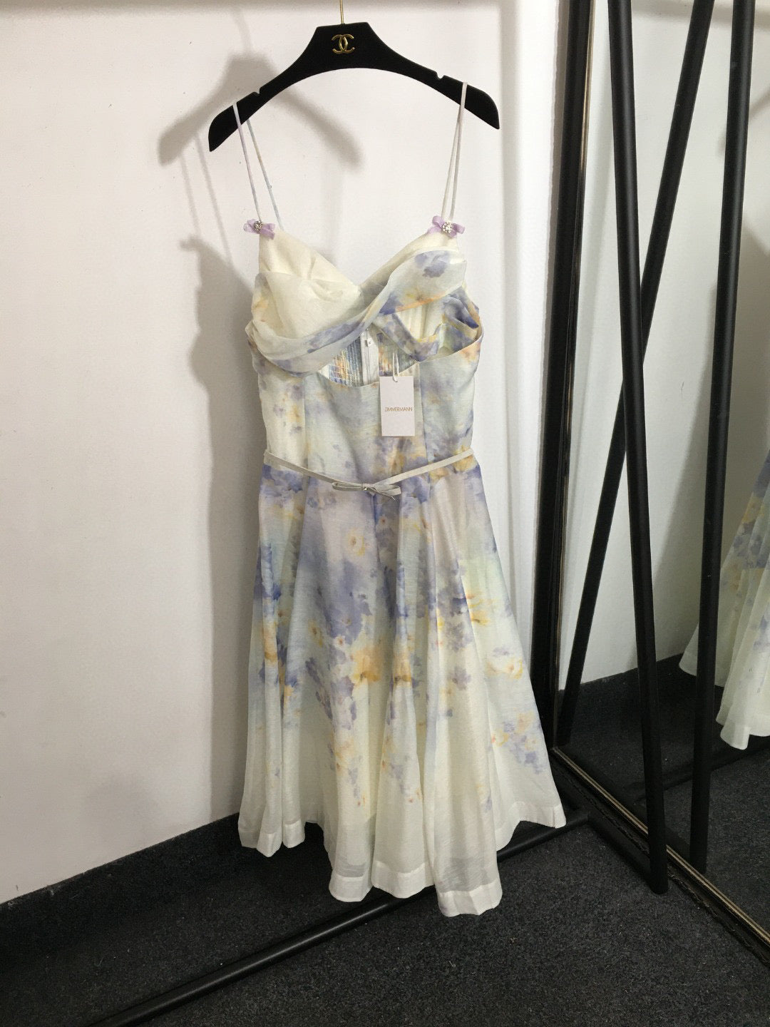 Floral Print Spaghetti Strap Dress