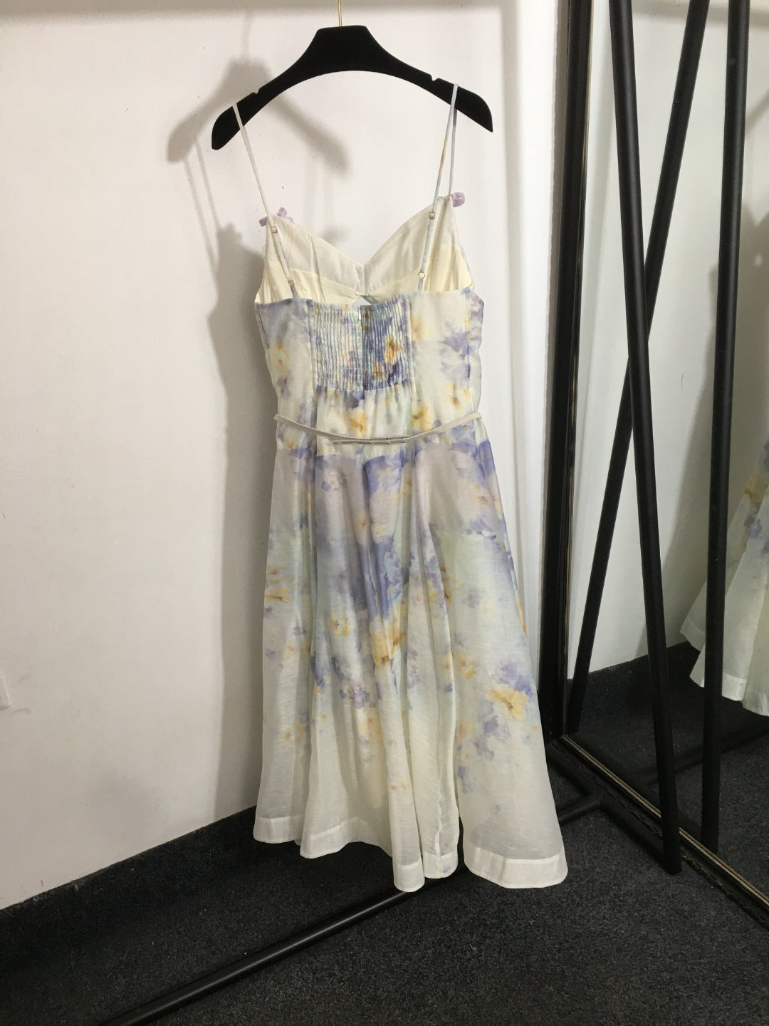 Floral Print Spaghetti Strap Dress