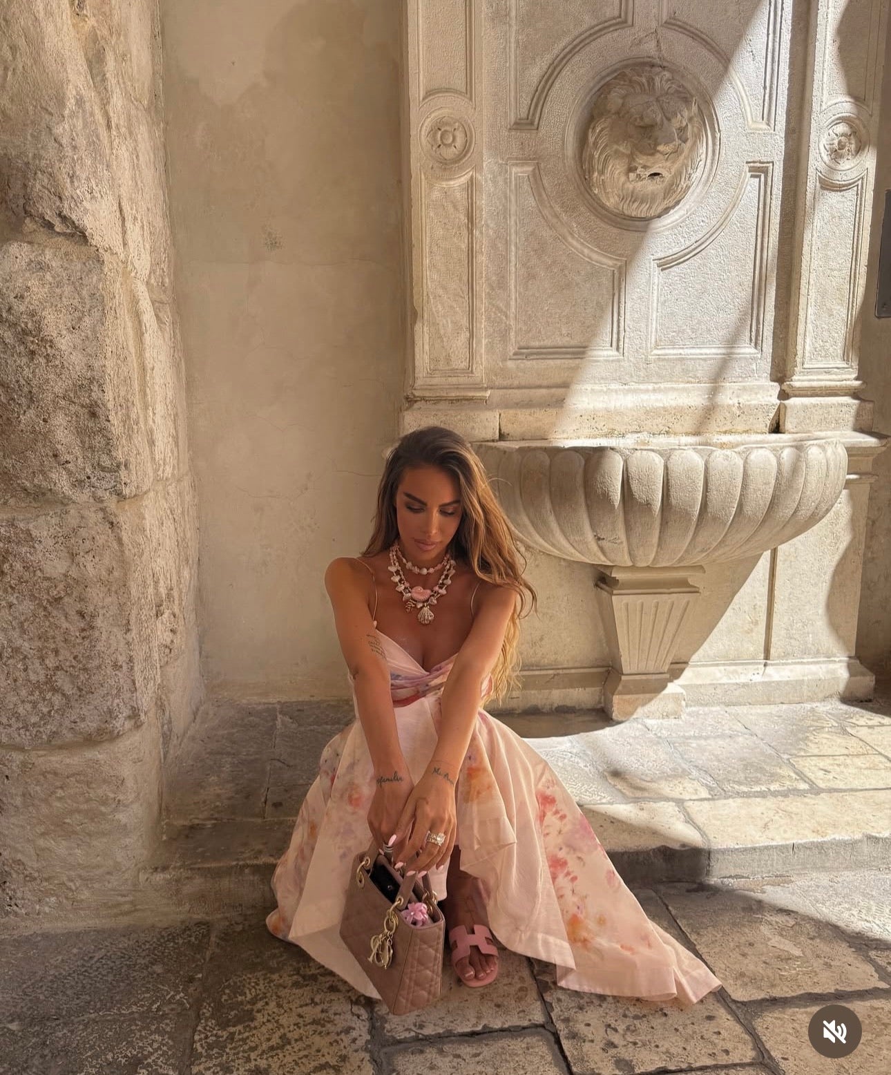 Floral Print Spaghetti Strap Dress