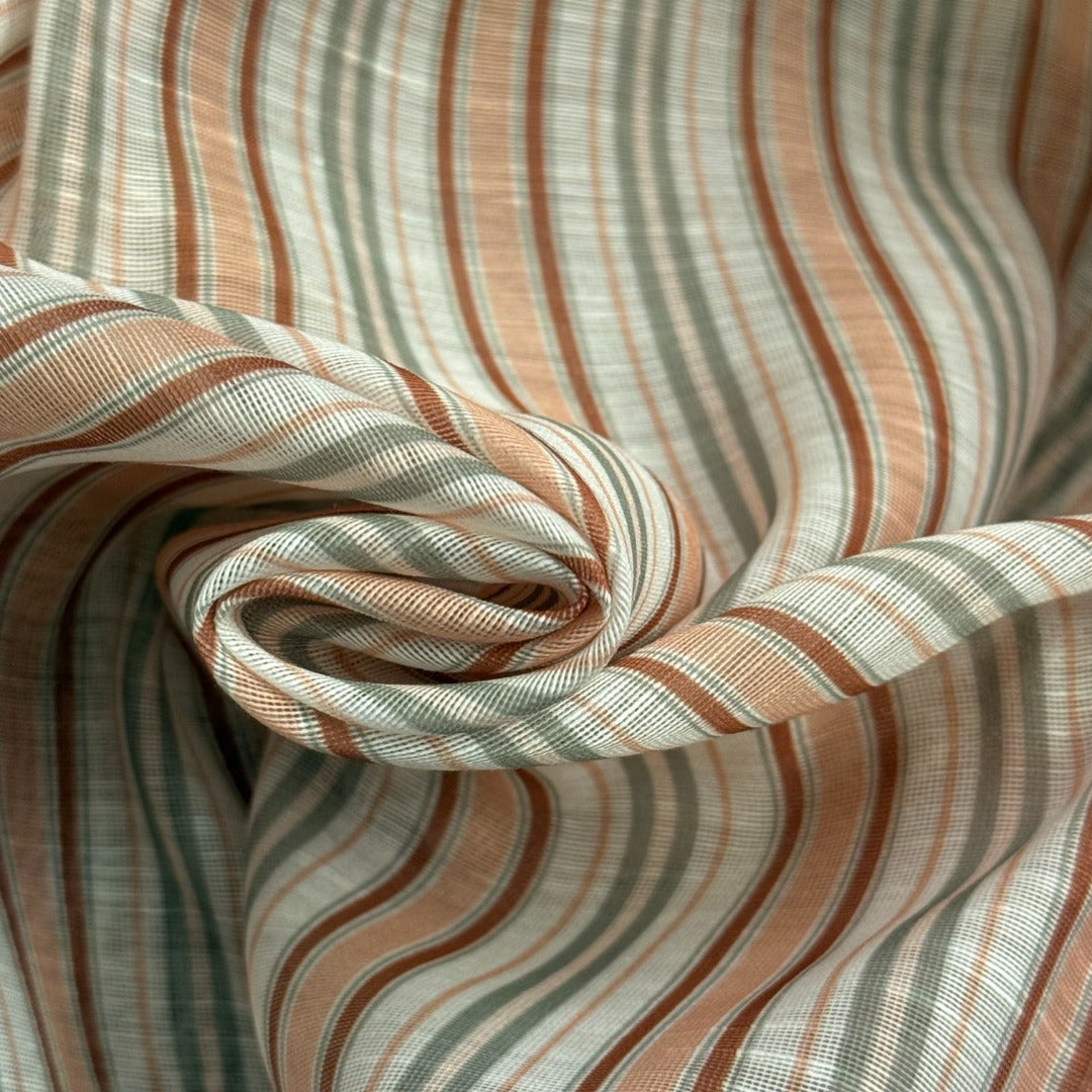 Color-Block Striped Waist-Tie Dress / Maxi Dress