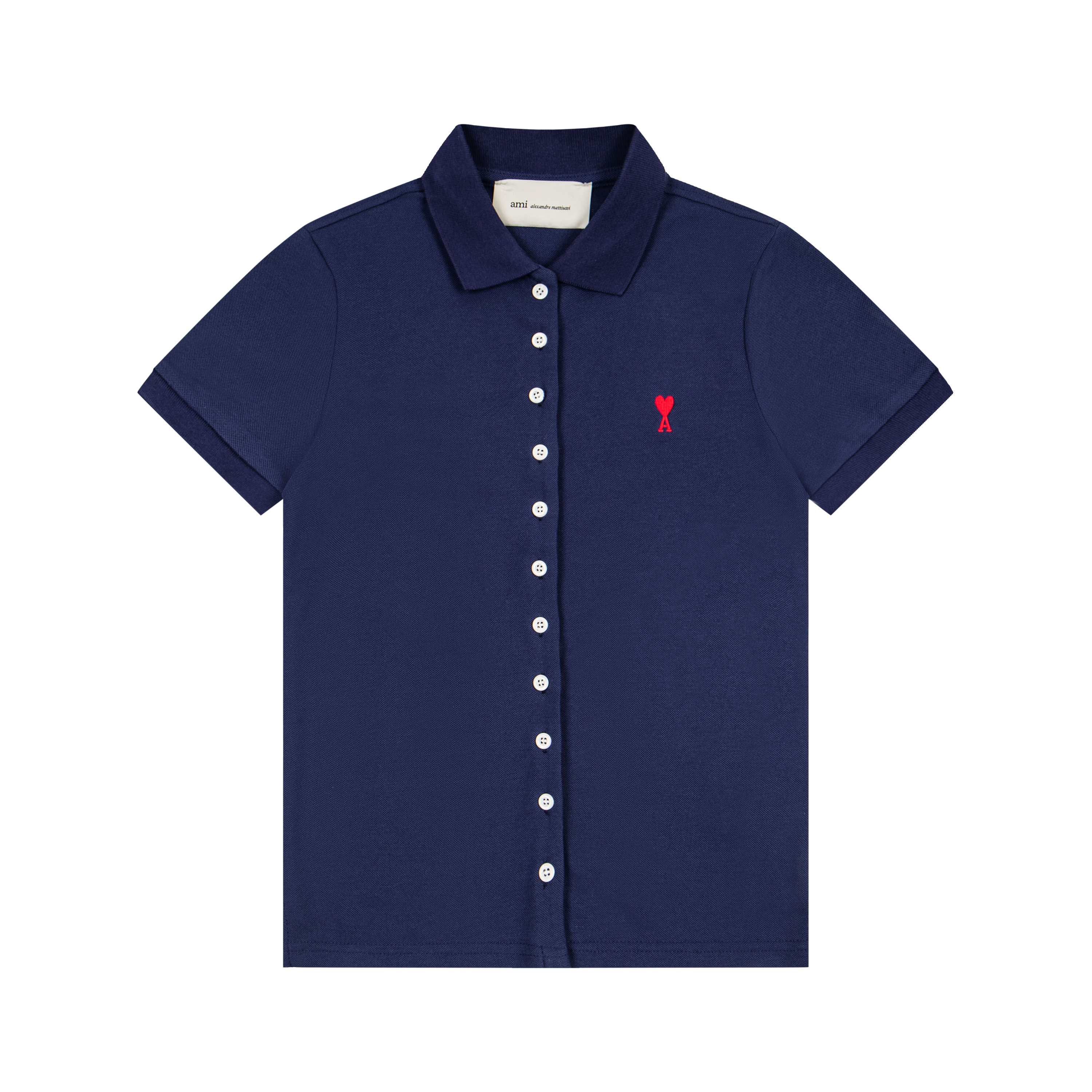 AMI SS26 Pure Cotton Polo Shirt
