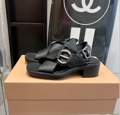 MIU* 24 new British motorcycle sandals 1:1 VIP