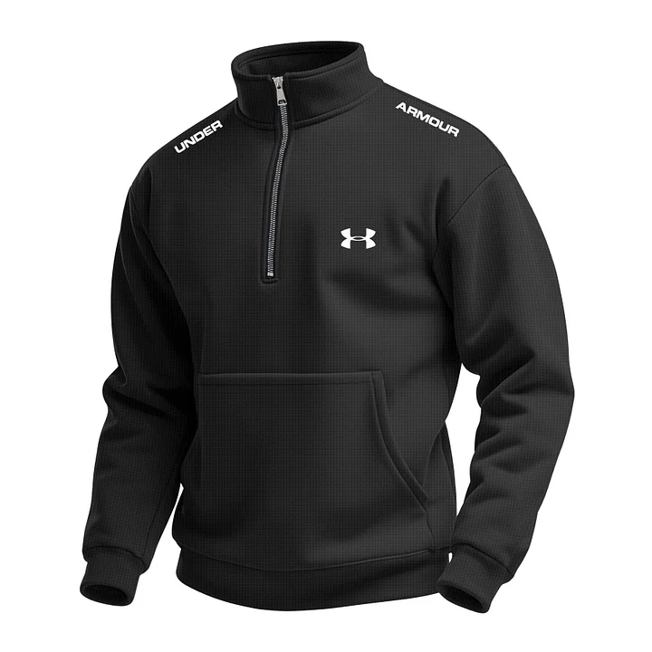 Men's Waffle Turtleneck Half Zip Hoodie