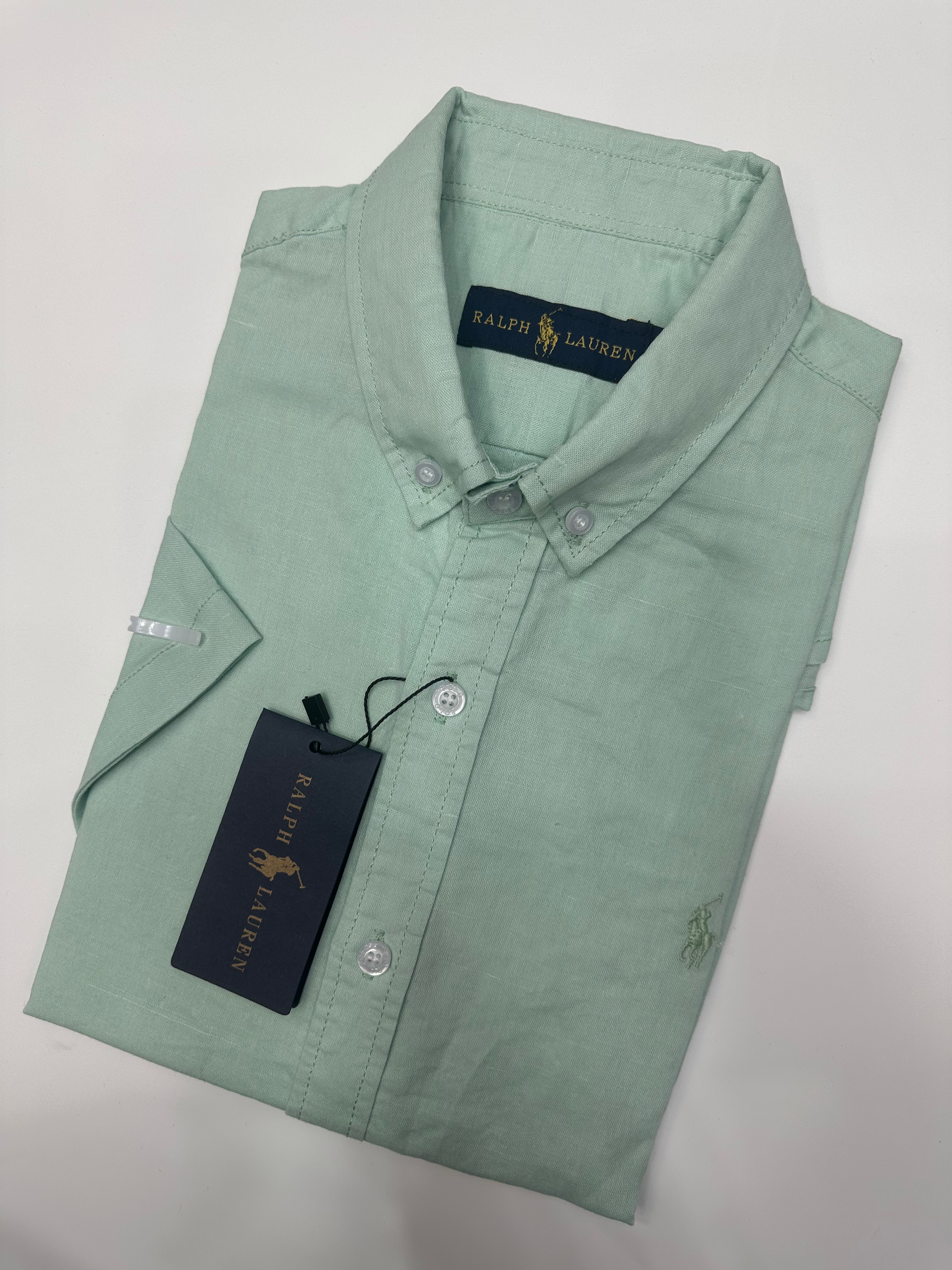 polo cotton Oxford short sleeve shirt