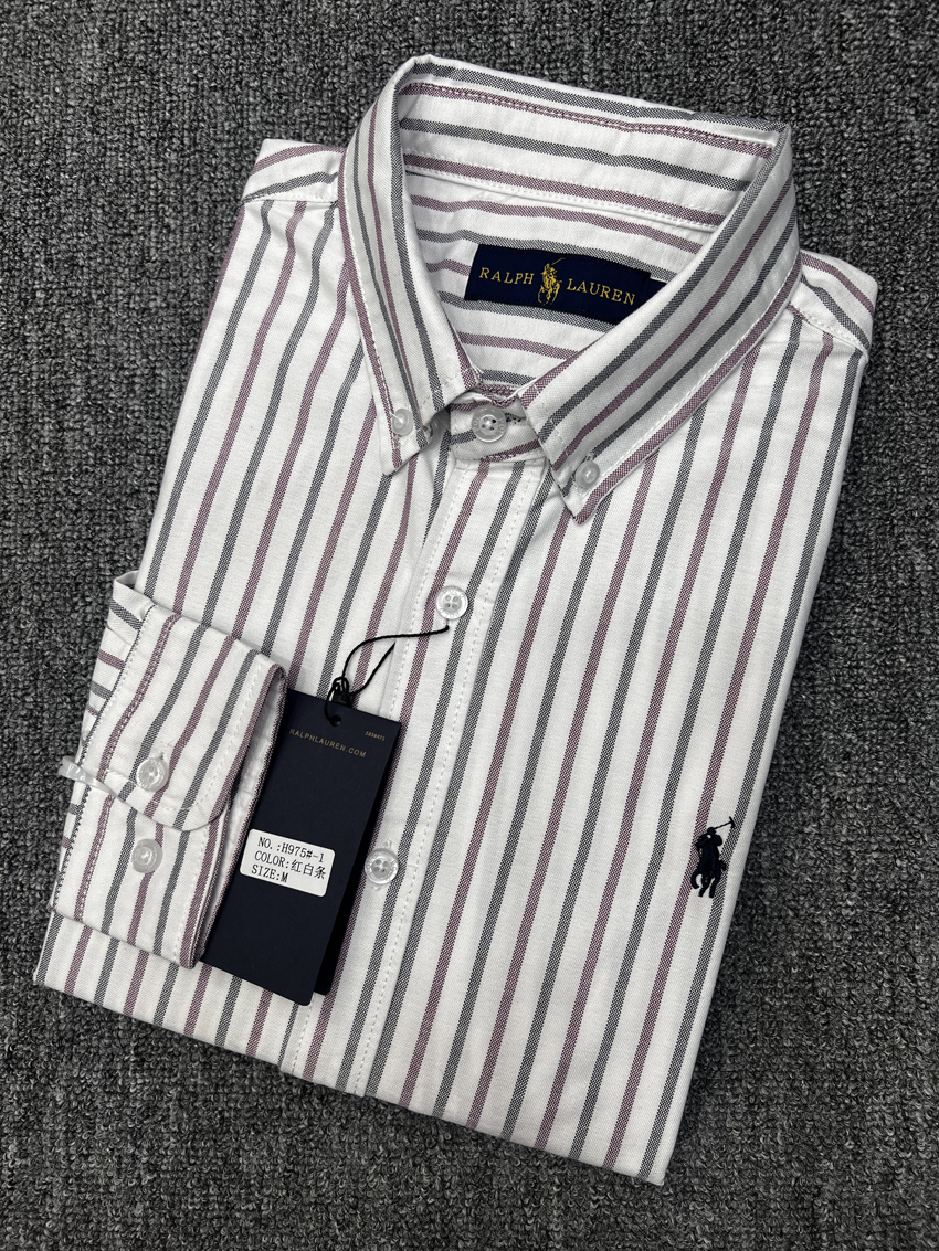 POLO Cotton Oxford Long Sleeve Shirt