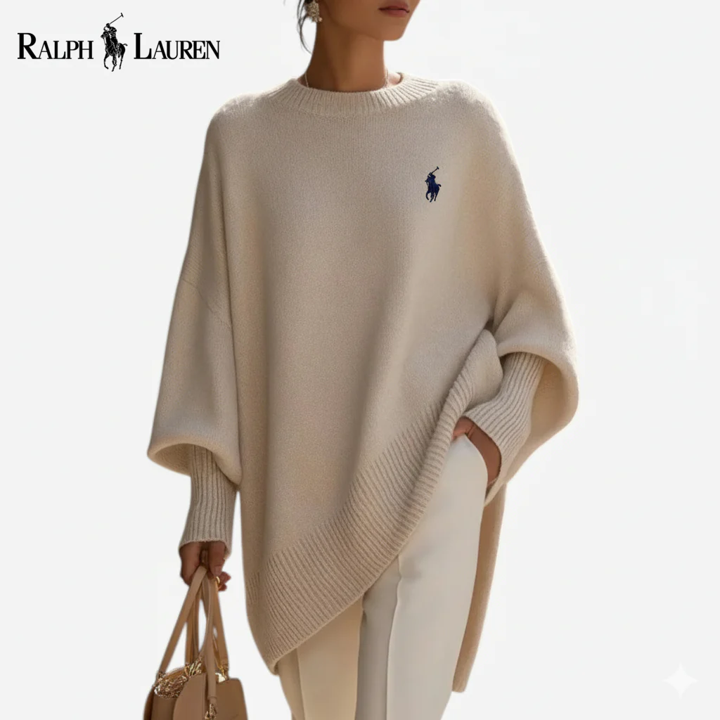 Relaxed Knit Poncho