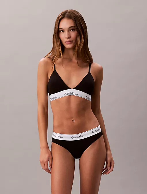 Unlined triangle bra (with panties included)
