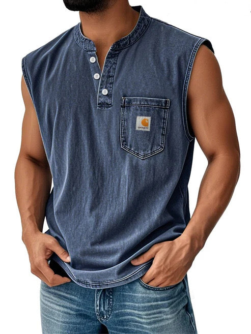 Men's Washed Casual Fashion Vest